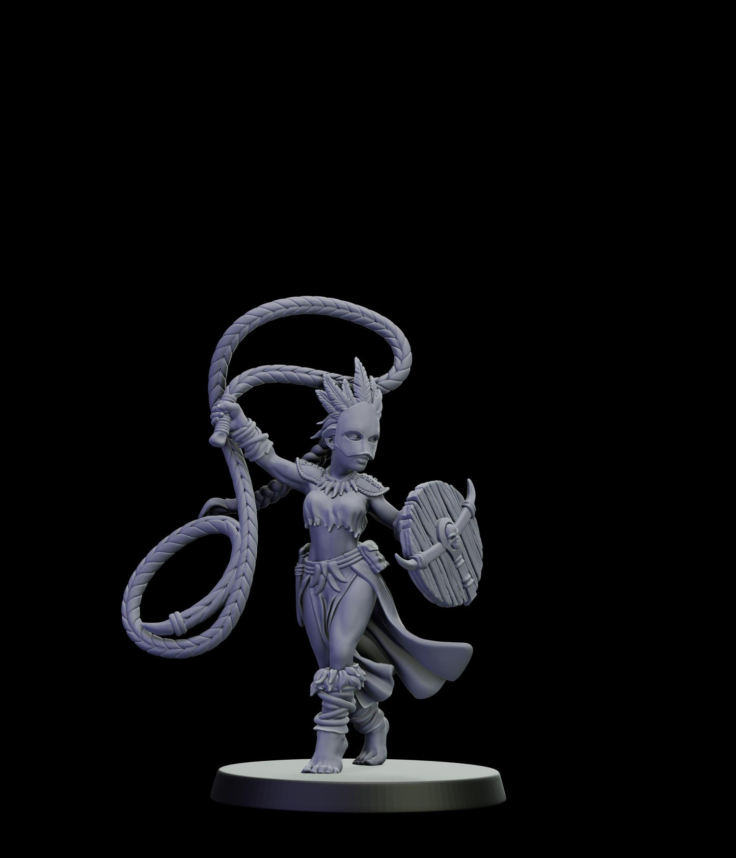 DOR Sacred Moonfangs Miniature (6 Variations) - 28mm / 32mm / 36mm - Cosmondo - Unpainted Resin Printed Figure for TTRPGs and Wargaming