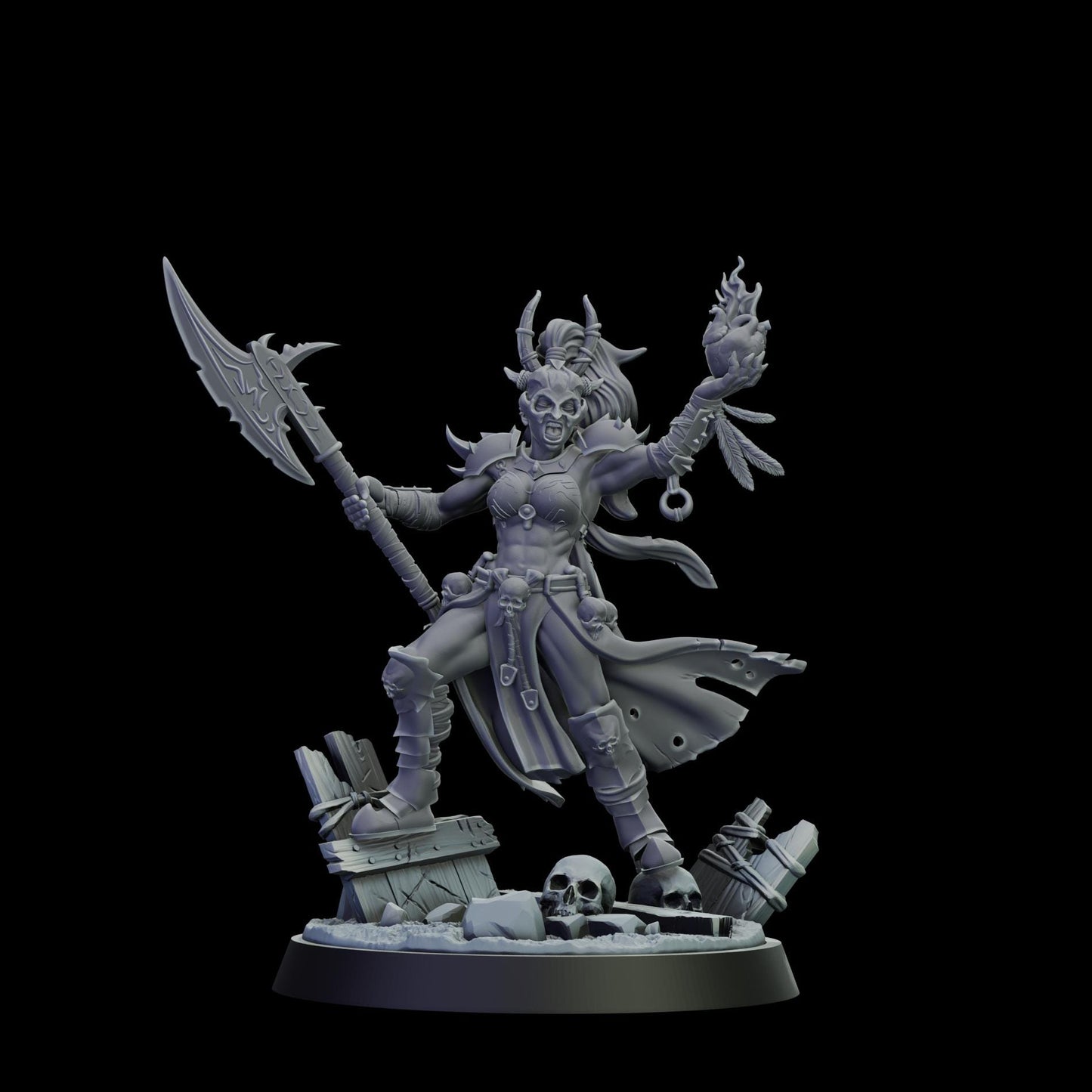 DOR Heroes Miniature (5 Variations) - 28mm / 32mm / 36mm - Cosmondo - Unpainted Resin Printed Figure for TTRPGs and Wargaming