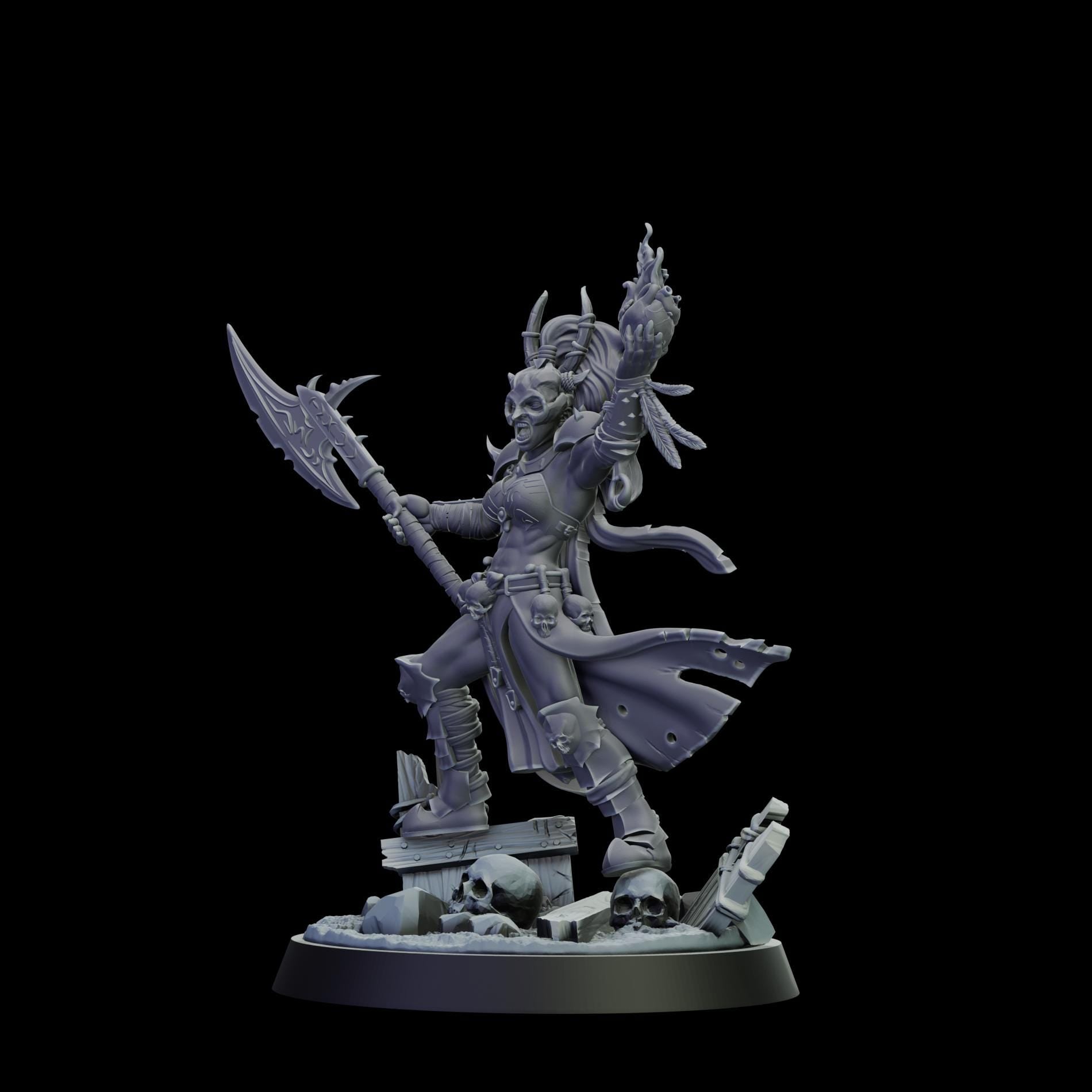DOR Heroes Miniature (5 Variations) - 28mm / 32mm / 36mm - Cosmondo - Unpainted Resin Printed Figure for TTRPGs and Wargaming