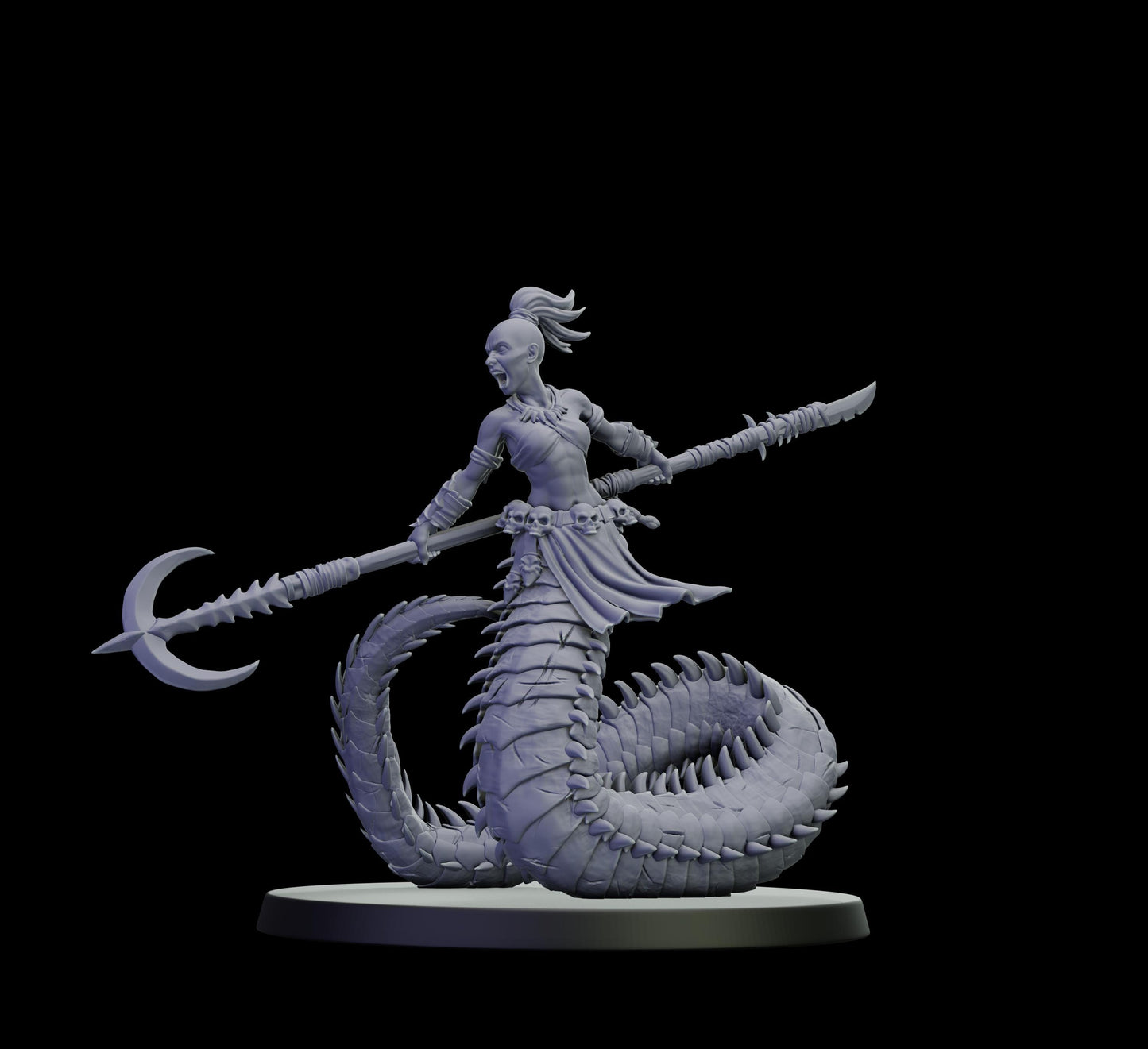 DOR Lunaspine Ascendant Miniature (6 Variations) - 28mm / 32mm / 36mm - Cosmondo - Unpainted Resin Printed Figure for TTRPGs and Wargaming