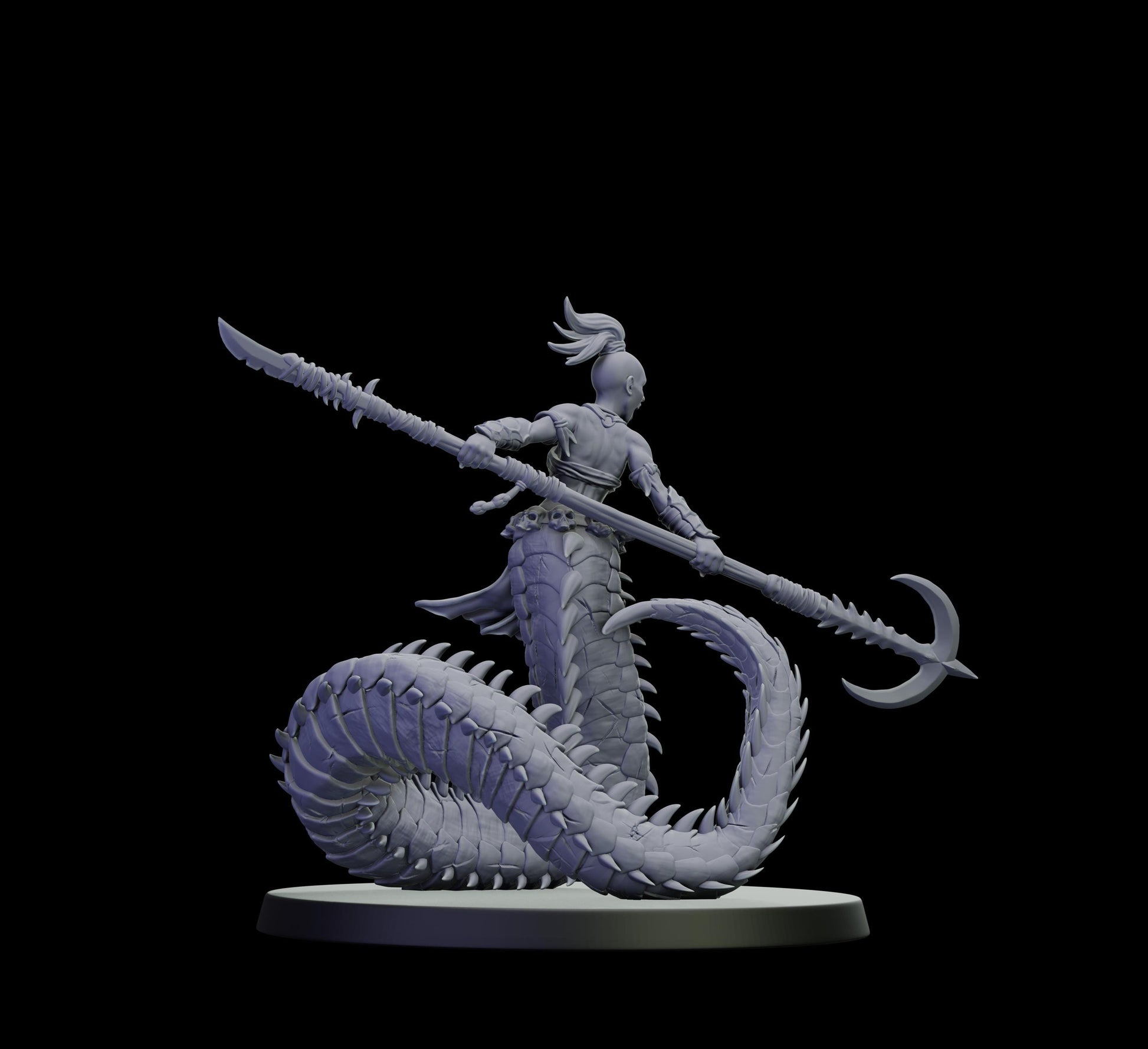 DOR Lunaspine Ascendant Miniature (6 Variations) - 28mm / 32mm / 36mm - Cosmondo - Unpainted Resin Printed Figure for TTRPGs and Wargaming