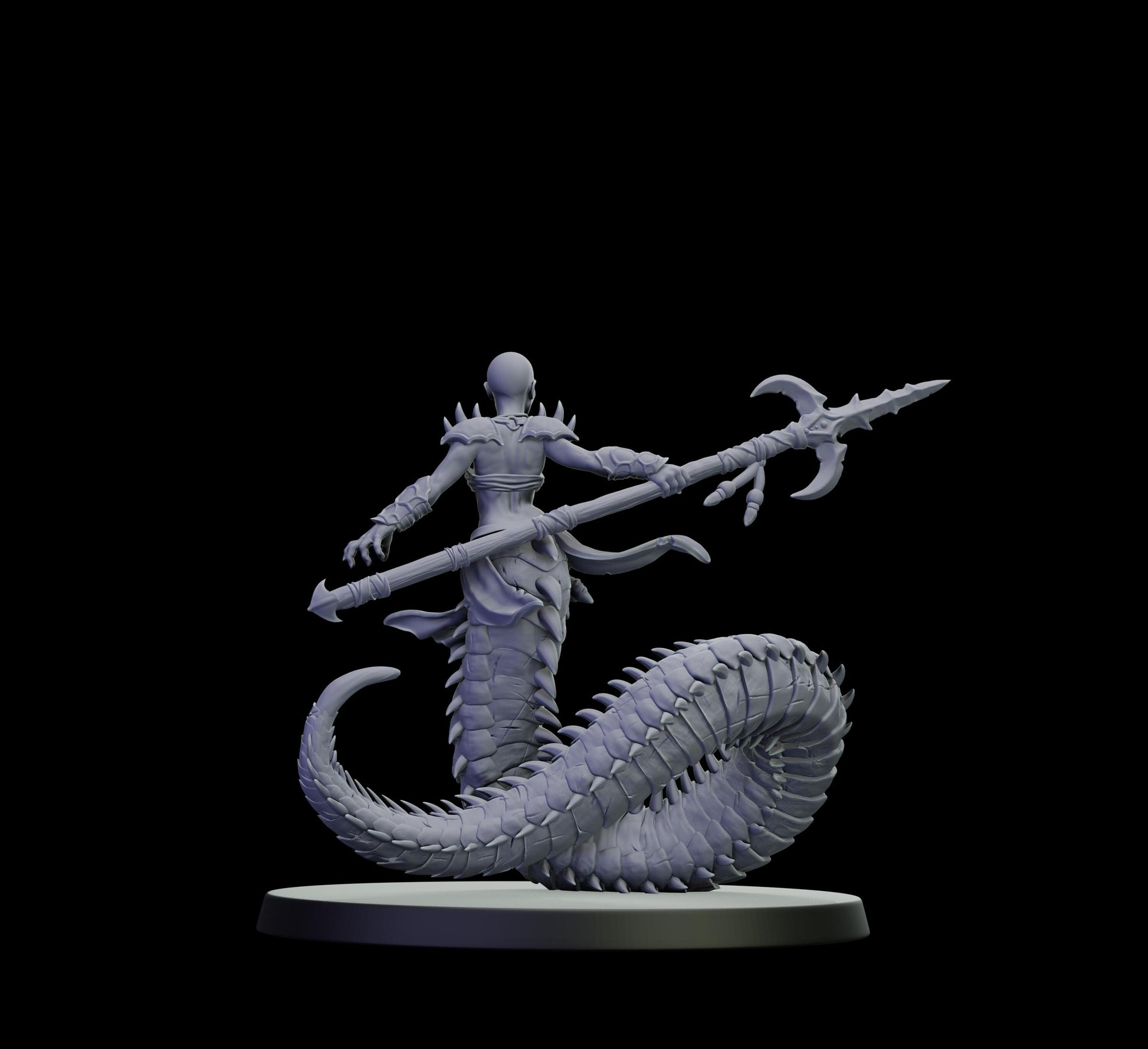 DOR Lunaspine Ascendant Miniature (6 Variations) - 28mm / 32mm / 36mm - Cosmondo - Unpainted Resin Printed Figure for TTRPGs and Wargaming