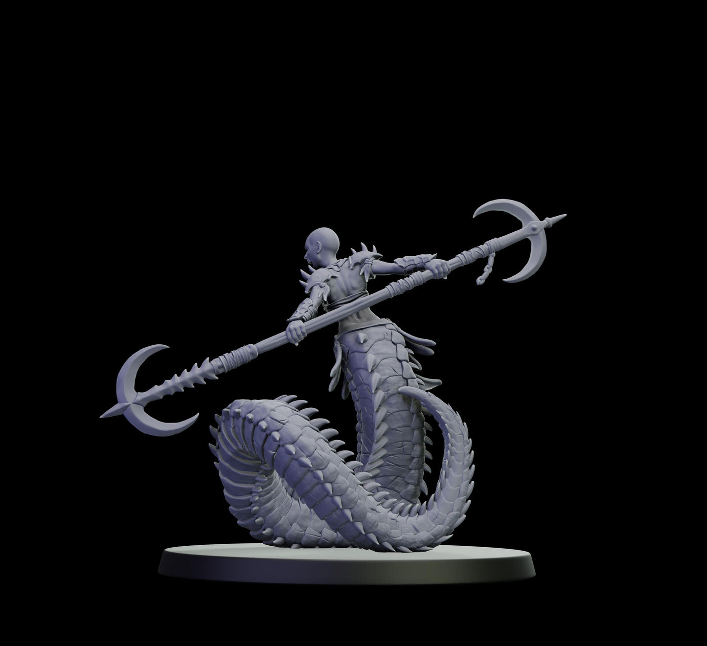 DOR Lunaspine Ascendant Miniature (6 Variations) - 28mm / 32mm / 36mm - Cosmondo - Unpainted Resin Printed Figure for TTRPGs and Wargaming