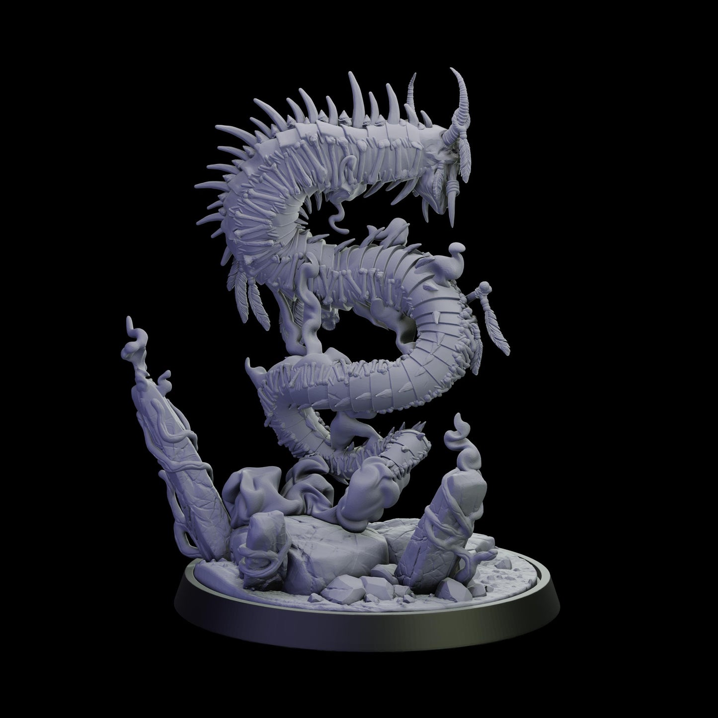 DOR Crimson Ascendant Miniature (6 Variations) - 28mm / 32mm / 36mm - Cosmondo - Unpainted Resin Printed Figure for TTRPGs and Wargaming