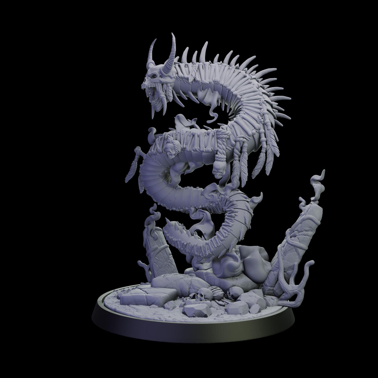 DOR Crimson Ascendant Miniature (6 Variations) - 28mm / 32mm / 36mm - Cosmondo - Unpainted Resin Printed Figure for TTRPGs and Wargaming
