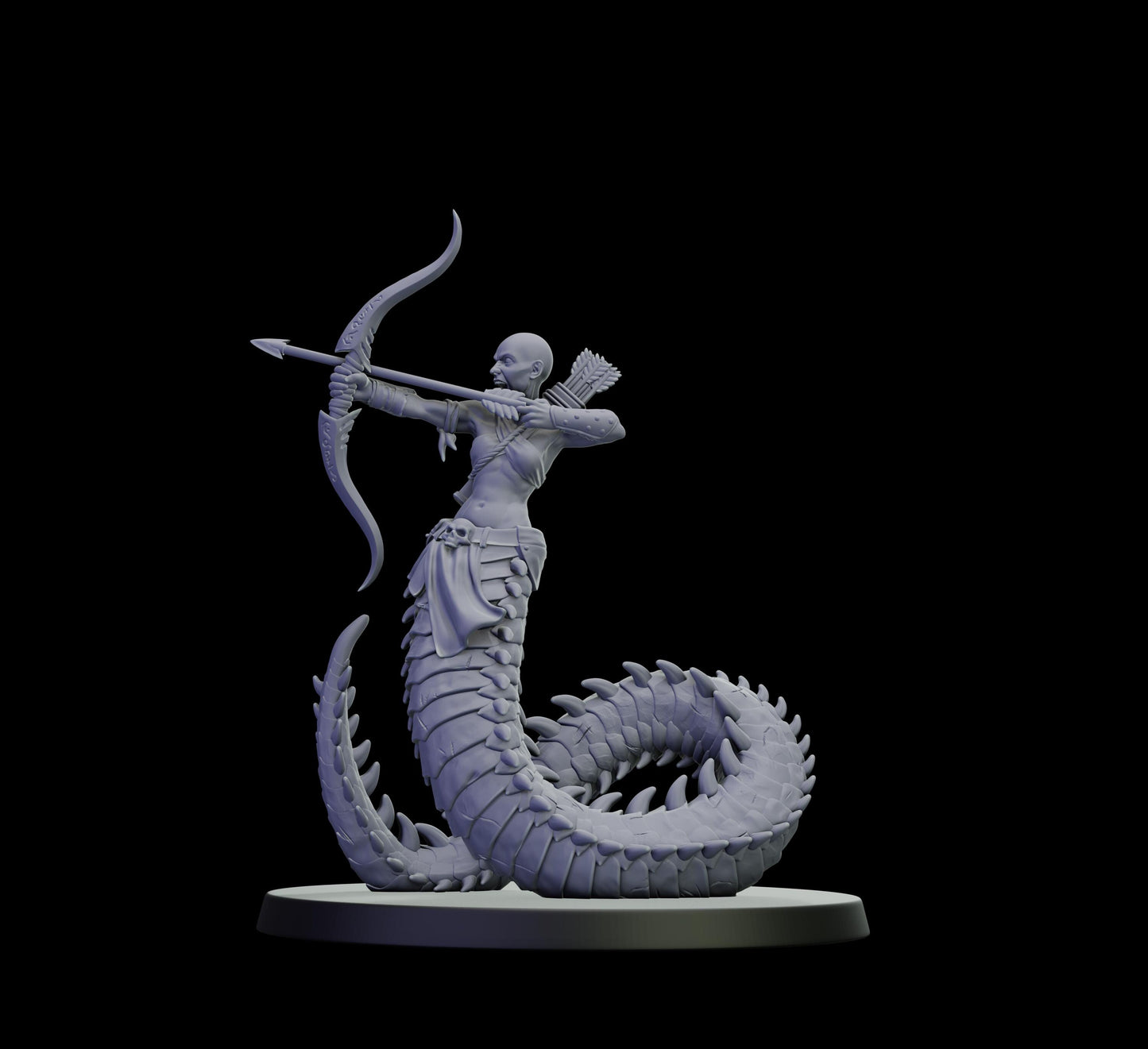 DOR Lunaspine Oracle Miniature (6 Variations) - 28mm / 32mm / 36mm - Cosmondo - Unpainted Resin Printed Figure for TTRPGs and Wargaming