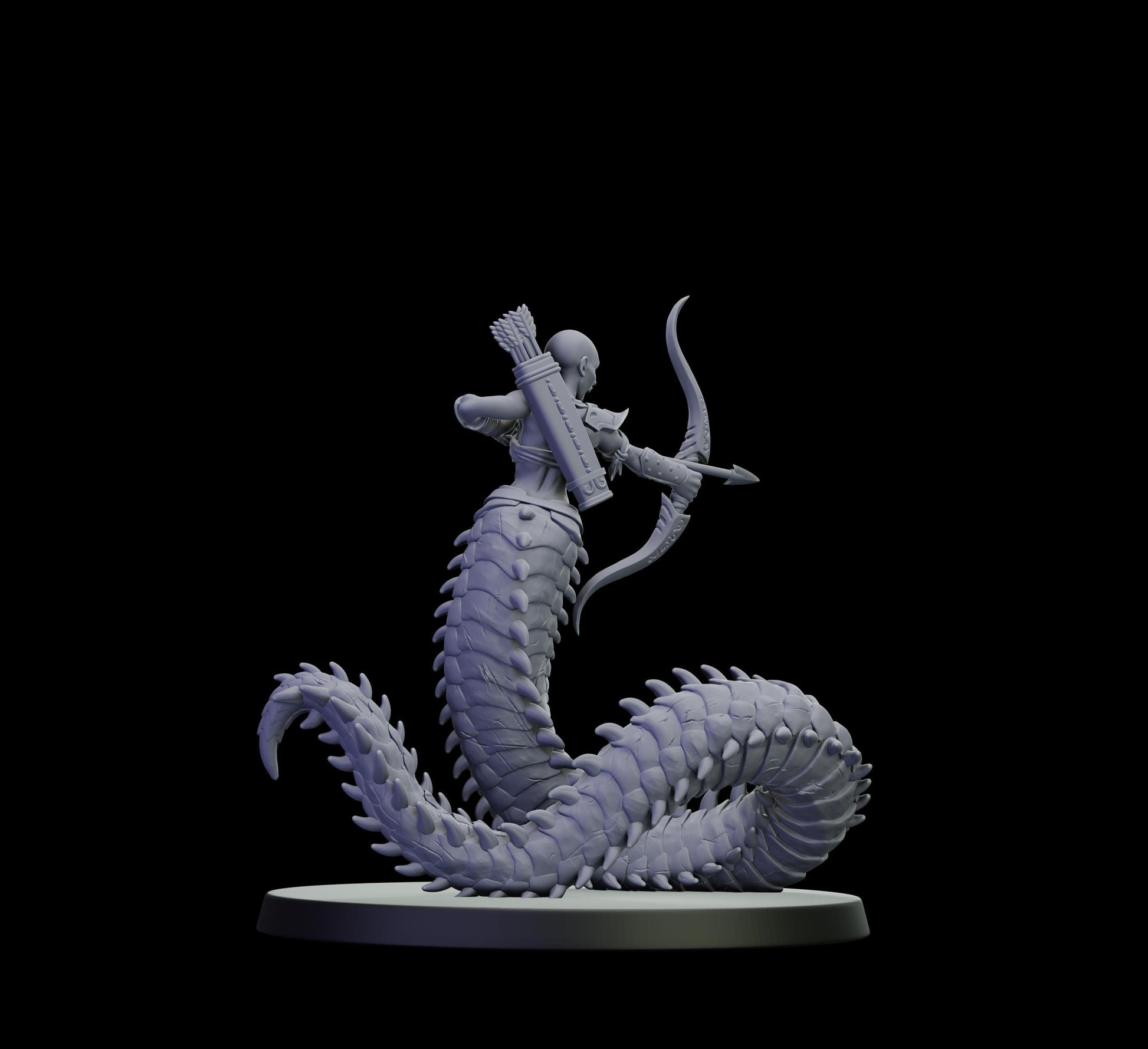 DOR Lunaspine Oracle Miniature (6 Variations) - 28mm / 32mm / 36mm - Cosmondo - Unpainted Resin Printed Figure for TTRPGs and Wargaming