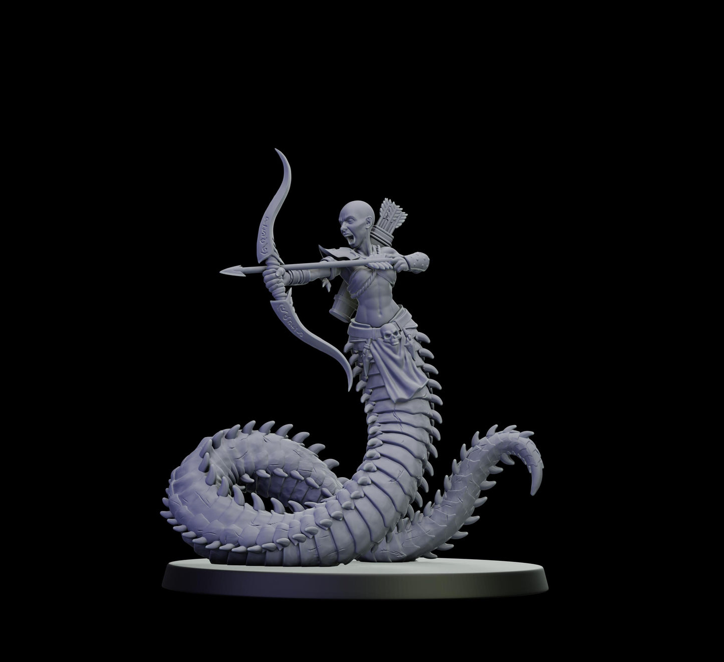 DOR Lunaspine Oracle Miniature (6 Variations) - 28mm / 32mm / 36mm - Cosmondo - Unpainted Resin Printed Figure for TTRPGs and Wargaming