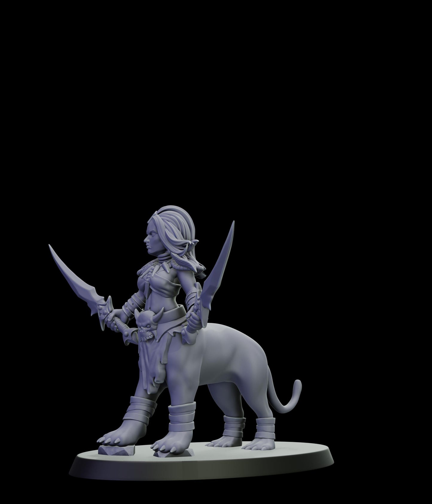 DOR Lamiah Warlock Miniature (6 Variations) - 28mm / 32mm / 36mm - Cosmondo - Unpainted Resin Printed Figure for TTRPGs and Wargaming