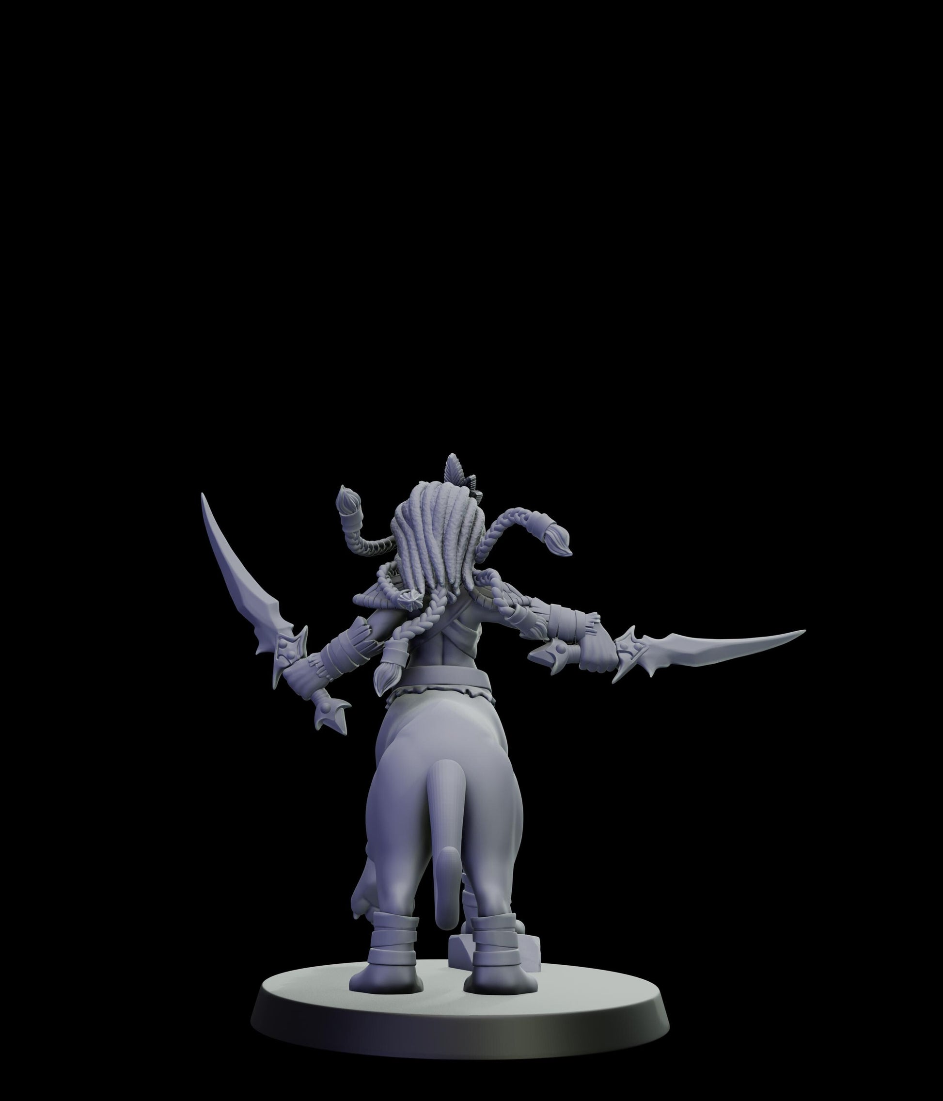 DOR Lamiah Warlock Miniature (6 Variations) - 28mm / 32mm / 36mm - Cosmondo - Unpainted Resin Printed Figure for TTRPGs and Wargaming