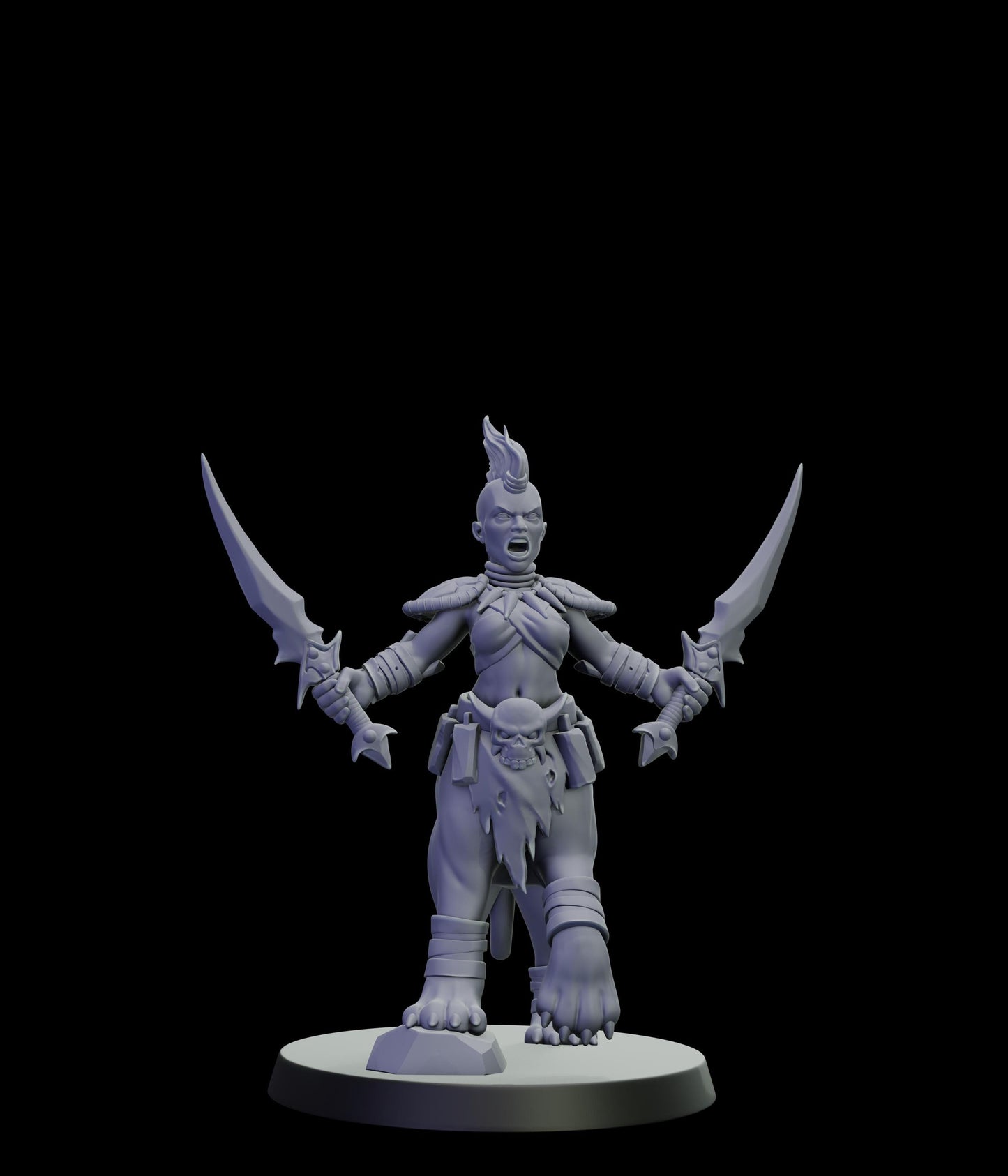 DOR Lamiah Warlock Miniature (6 Variations) - 28mm / 32mm / 36mm - Cosmondo - Unpainted Resin Printed Figure for TTRPGs and Wargaming