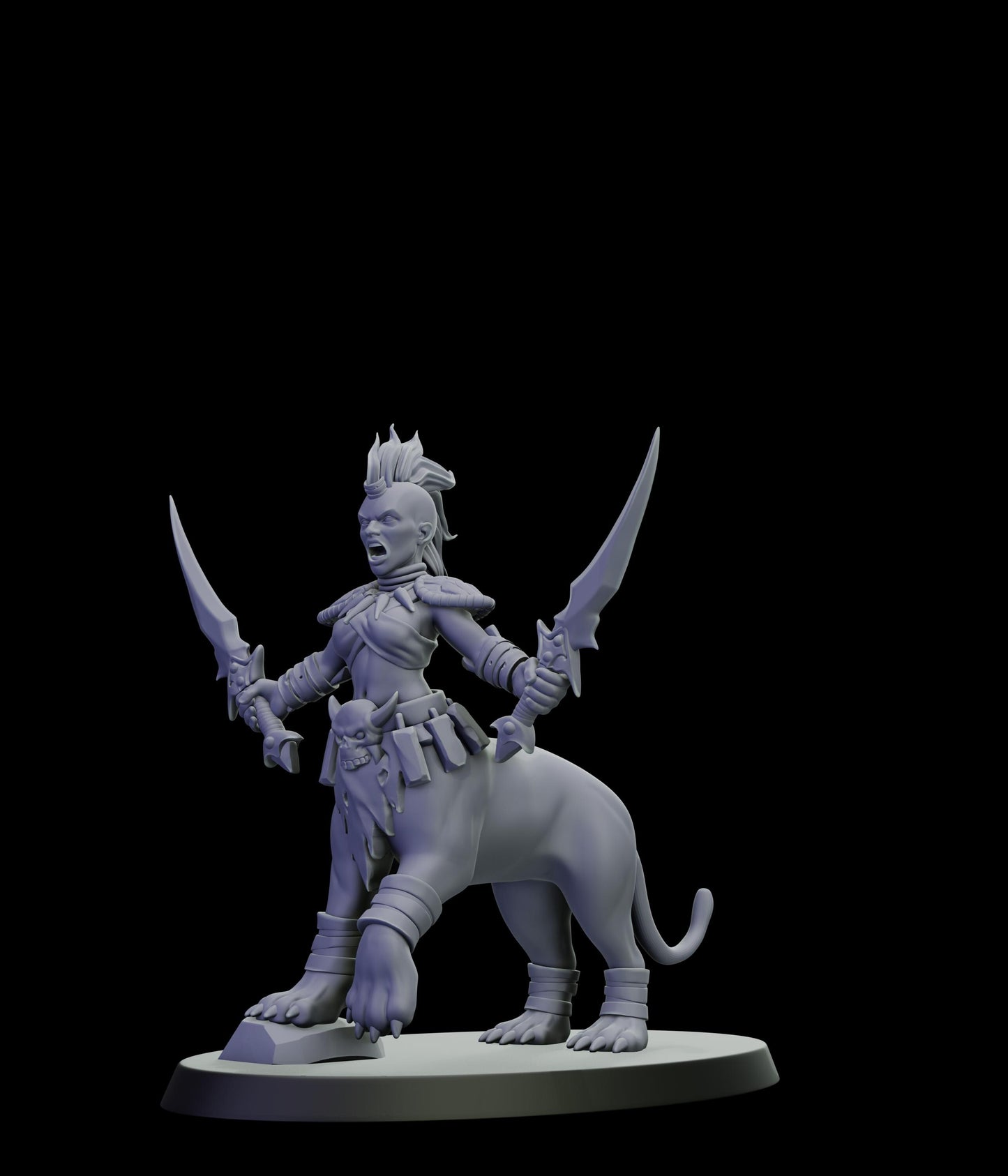 DOR Lamiah Warlock Miniature (6 Variations) - 28mm / 32mm / 36mm - Cosmondo - Unpainted Resin Printed Figure for TTRPGs and Wargaming