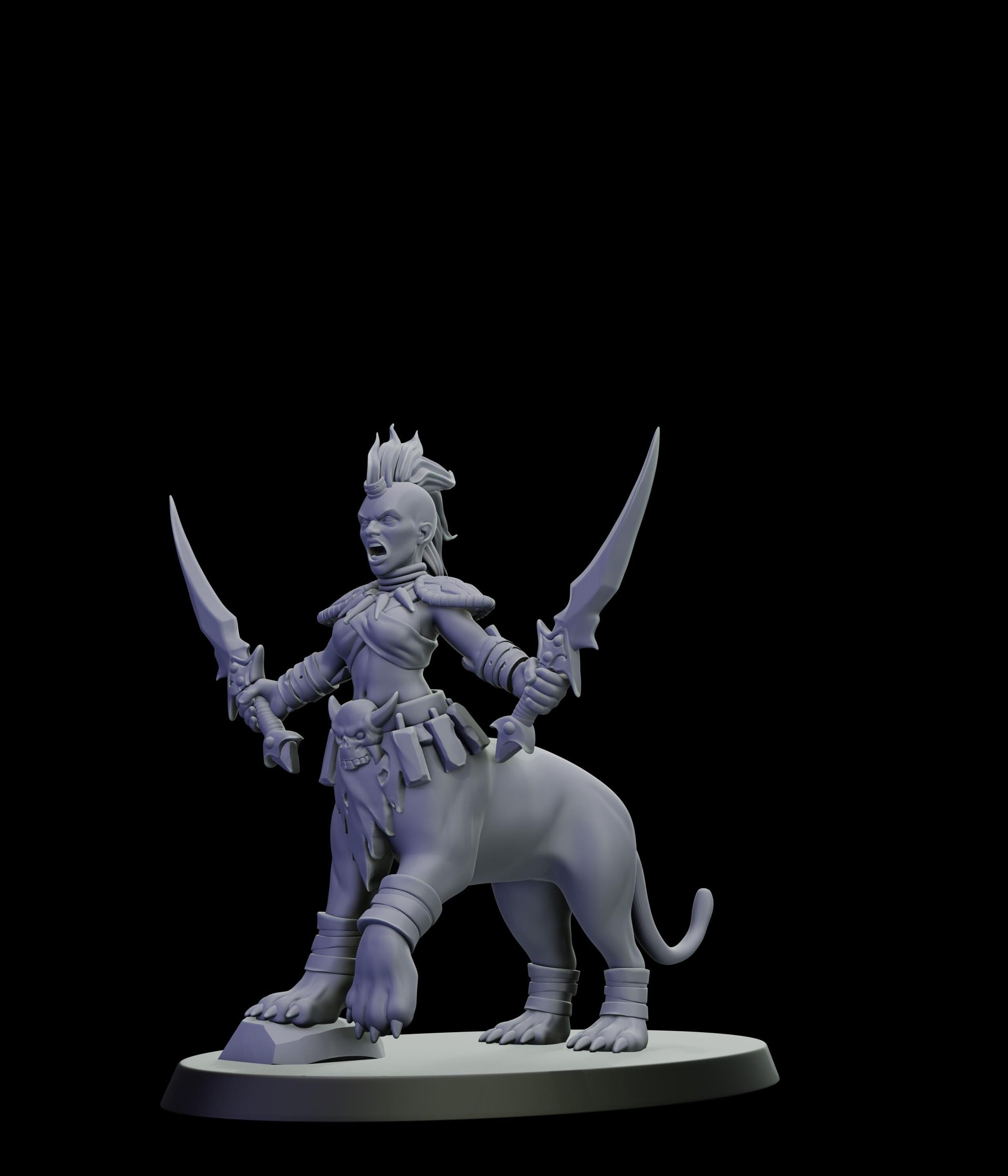 DOR Lamiah Warlock Miniature (6 Variations) - 28mm / 32mm / 36mm - Cosmondo - Unpainted Resin Printed Figure for TTRPGs and Wargaming