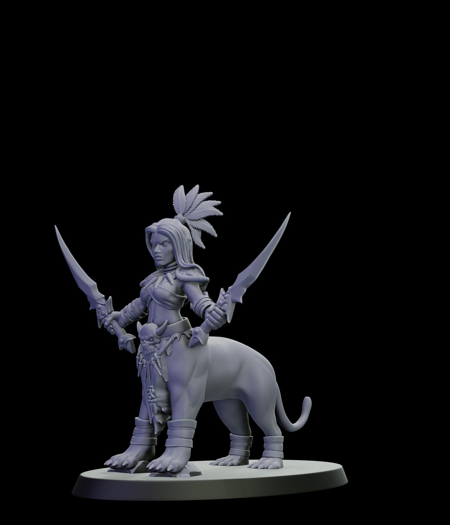 DOR Lamiah Warlock Miniature (6 Variations) - 28mm / 32mm / 36mm - Cosmondo - Unpainted Resin Printed Figure for TTRPGs and Wargaming