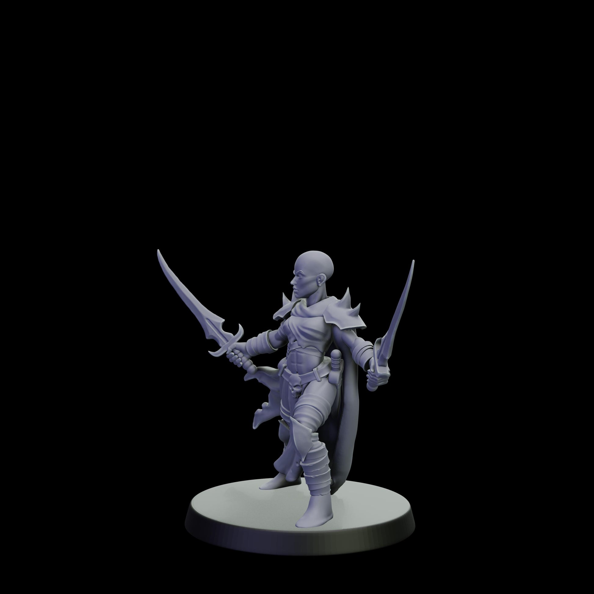 DOR Shadowblood Miniature (6 Variations) - 28mm / 32mm / 36mm - Cosmondo - Unpainted Resin Printed Figure for TTRPGs and Wargaming