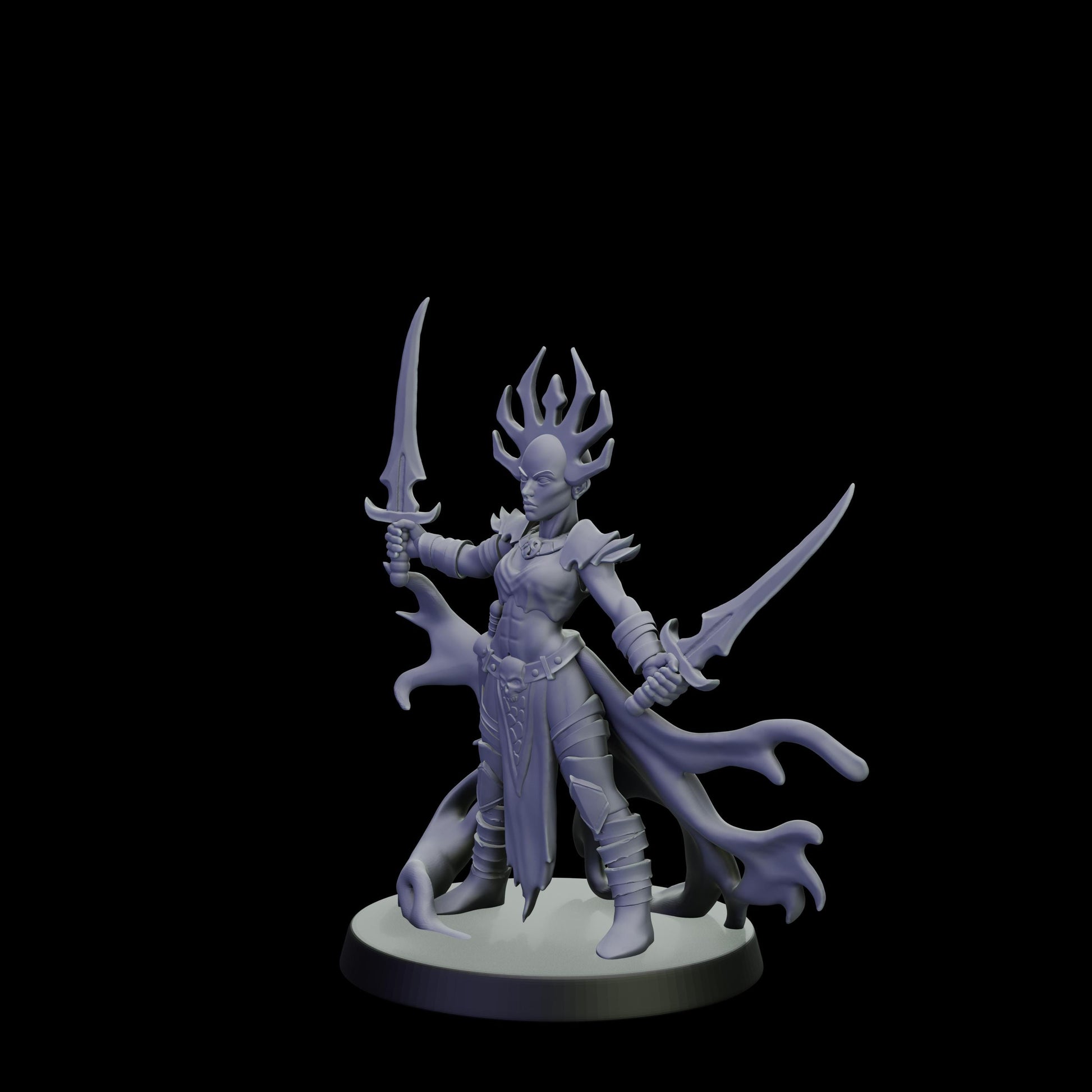 DOR Shadowblood Miniature (6 Variations) - 28mm / 32mm / 36mm - Cosmondo - Unpainted Resin Printed Figure for TTRPGs and Wargaming