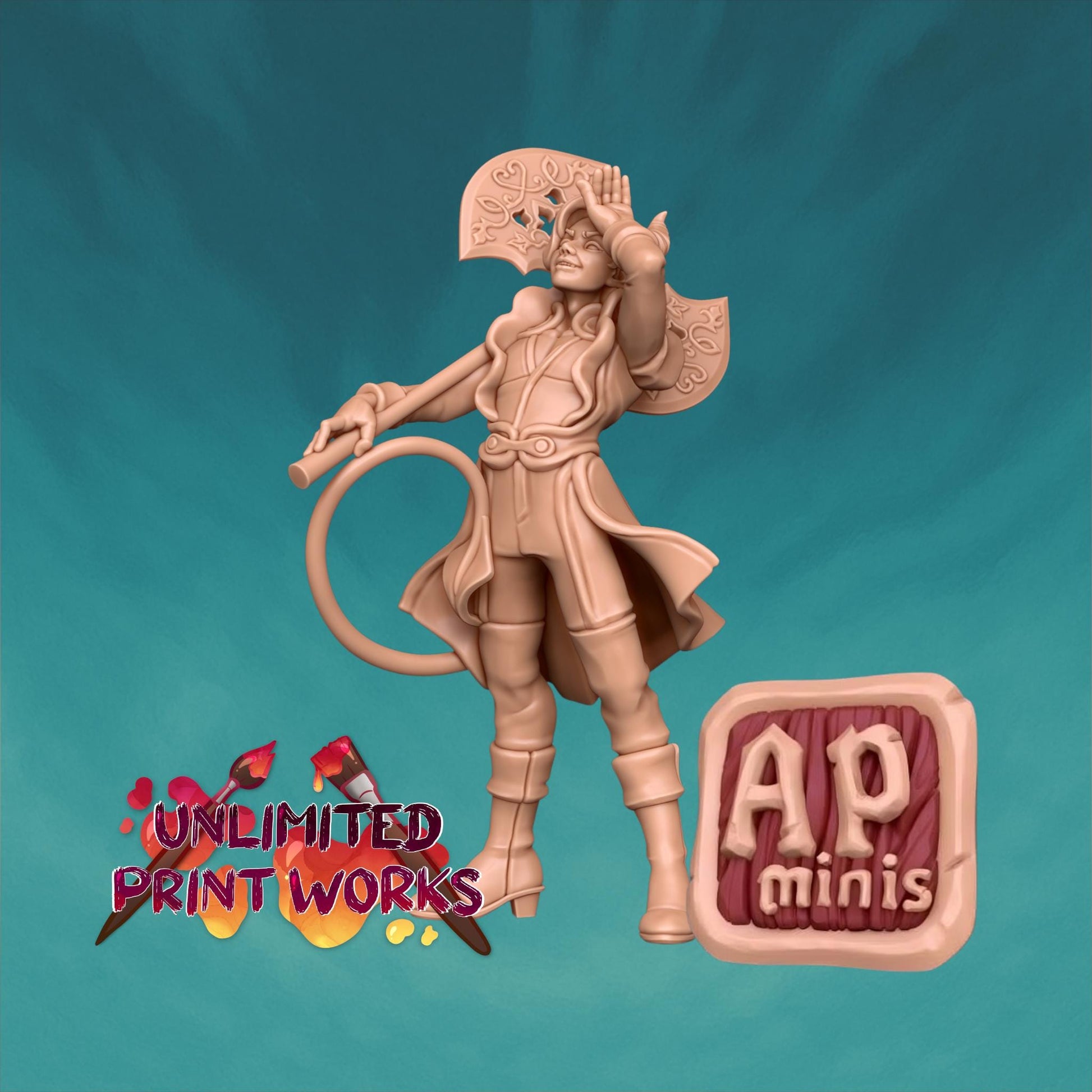 Cassian, Theater Kid Barbarian Miniature - Awkward Penguin’s Minis - 28mm / 32mm / 36mm - Resin Printed Figure for TTRPGs and Painting