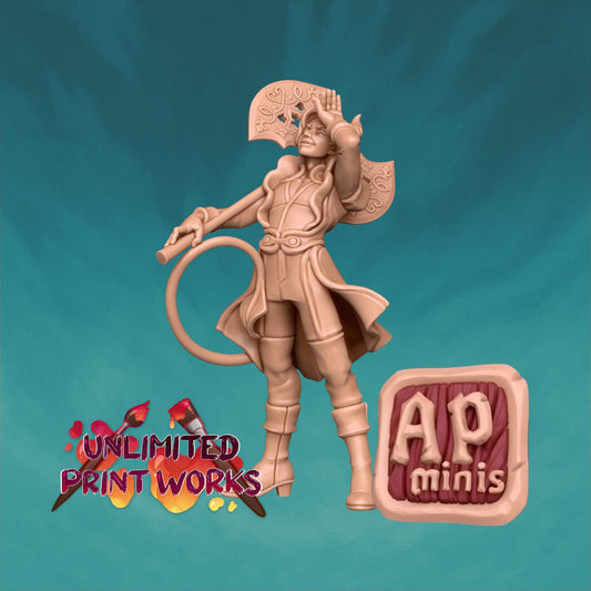 Cassian, Theater Kid Barbarian Miniature - Awkward Penguin’s Minis - 28mm / 32mm / 36mm - Resin Printed Figure for TTRPGs and Painting