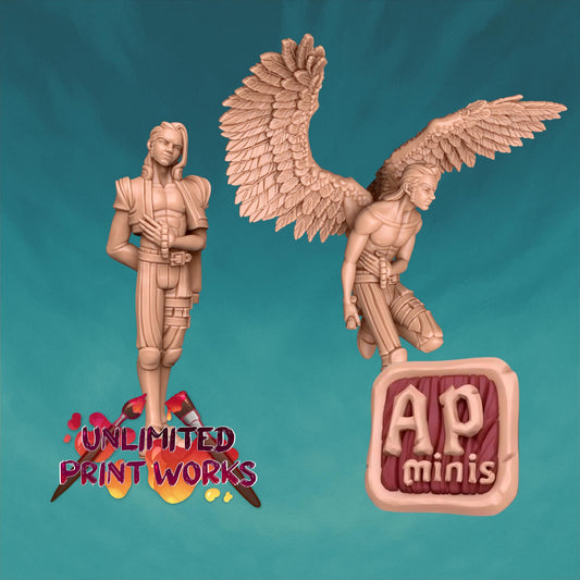 Nightshade, Non-Musical Bard Miniature - Awkward Penguin’s Minis - 28mm / 32mm / 36mm - Resin Printed Figure for TTRPGs and Painting