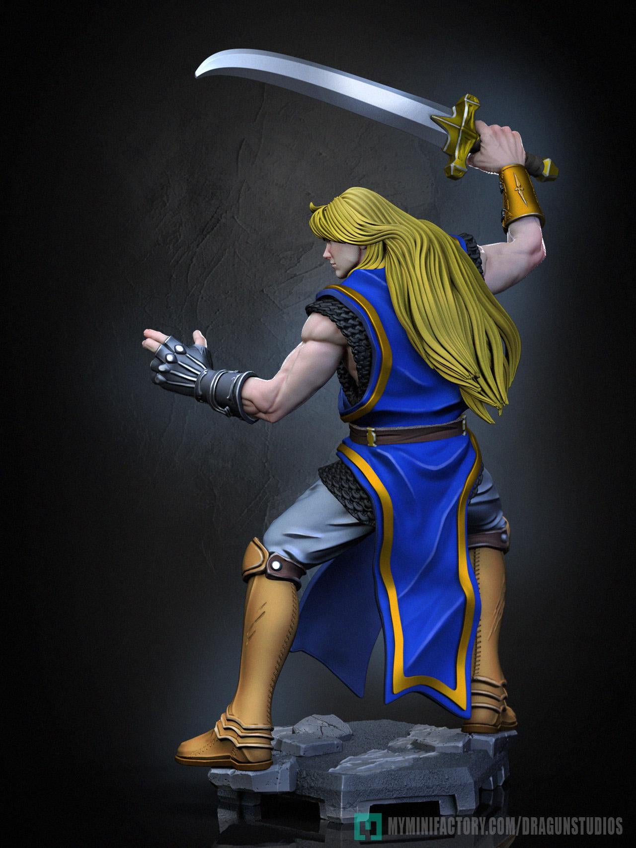 Lancelot Miniature - 28mm / 32mm / 36mm / 75mm - DraGun Studios - Resin Printed Figurine for D&D, TTRPGs, and Board Games