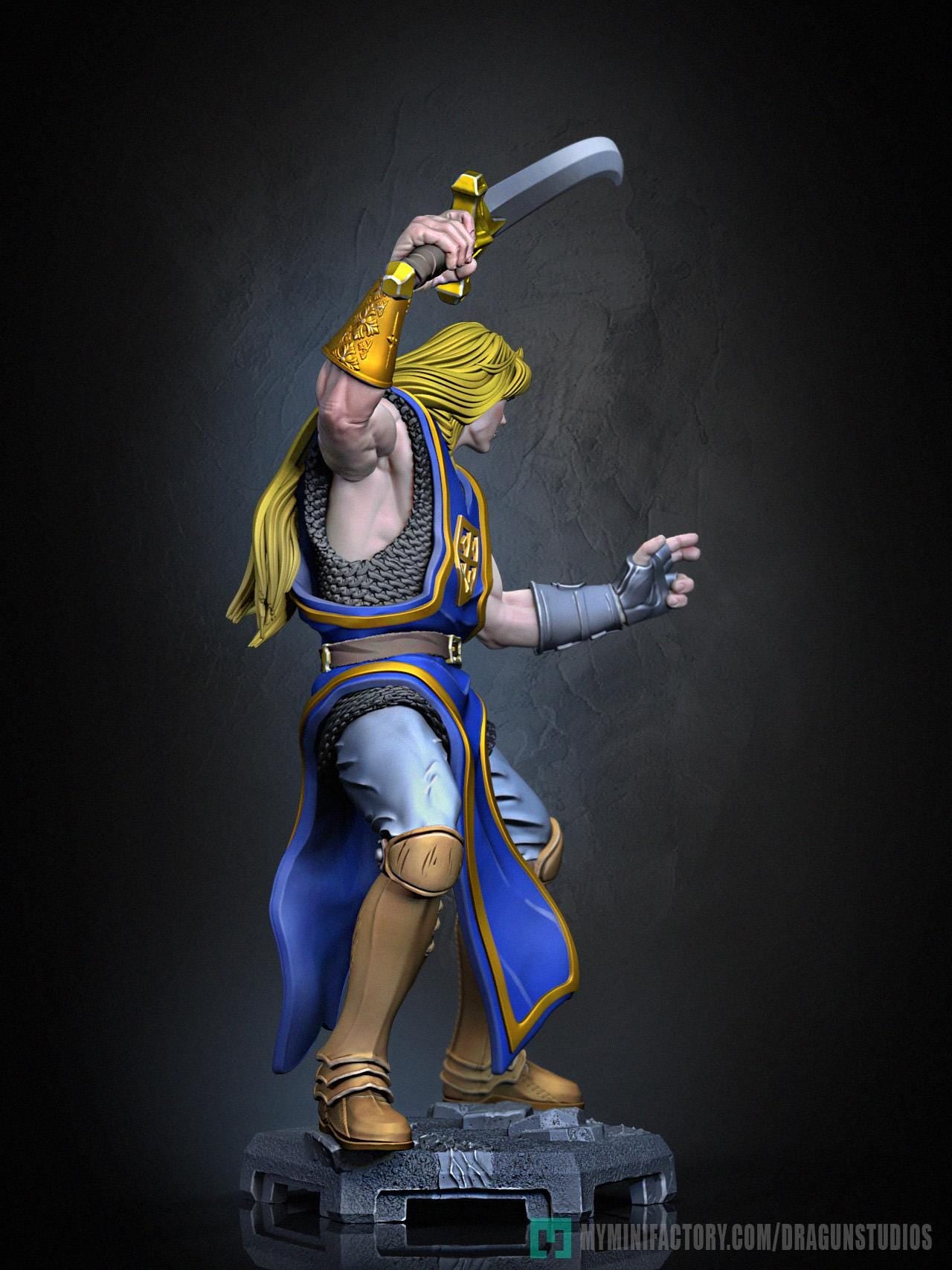 Lancelot Miniature - 28mm / 32mm / 36mm / 75mm - DraGun Studios - Resin Printed Figurine for D&D, TTRPGs, and Board Games