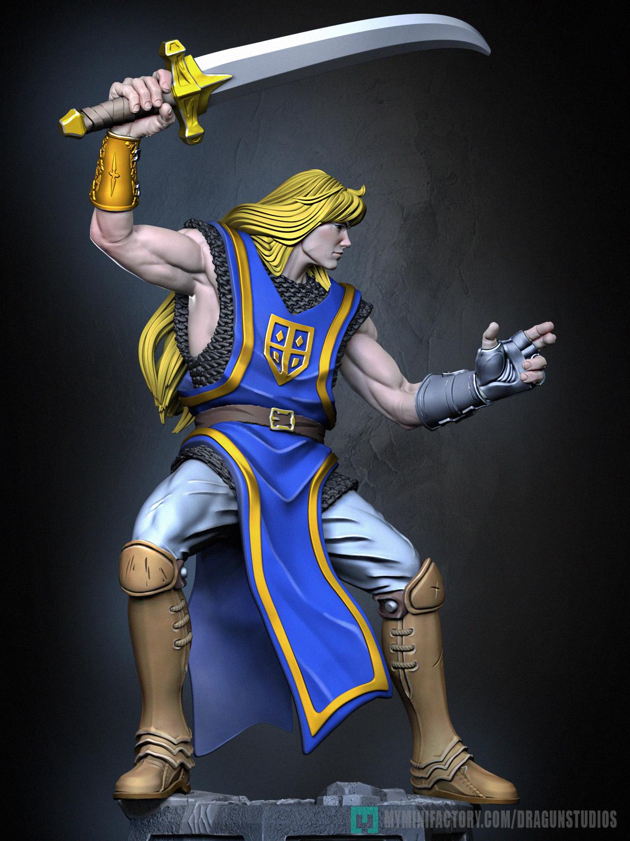 Lancelot Miniature - 28mm / 32mm / 36mm / 75mm - DraGun Studios - Resin Printed Figurine for D&D, TTRPGs, and Board Games