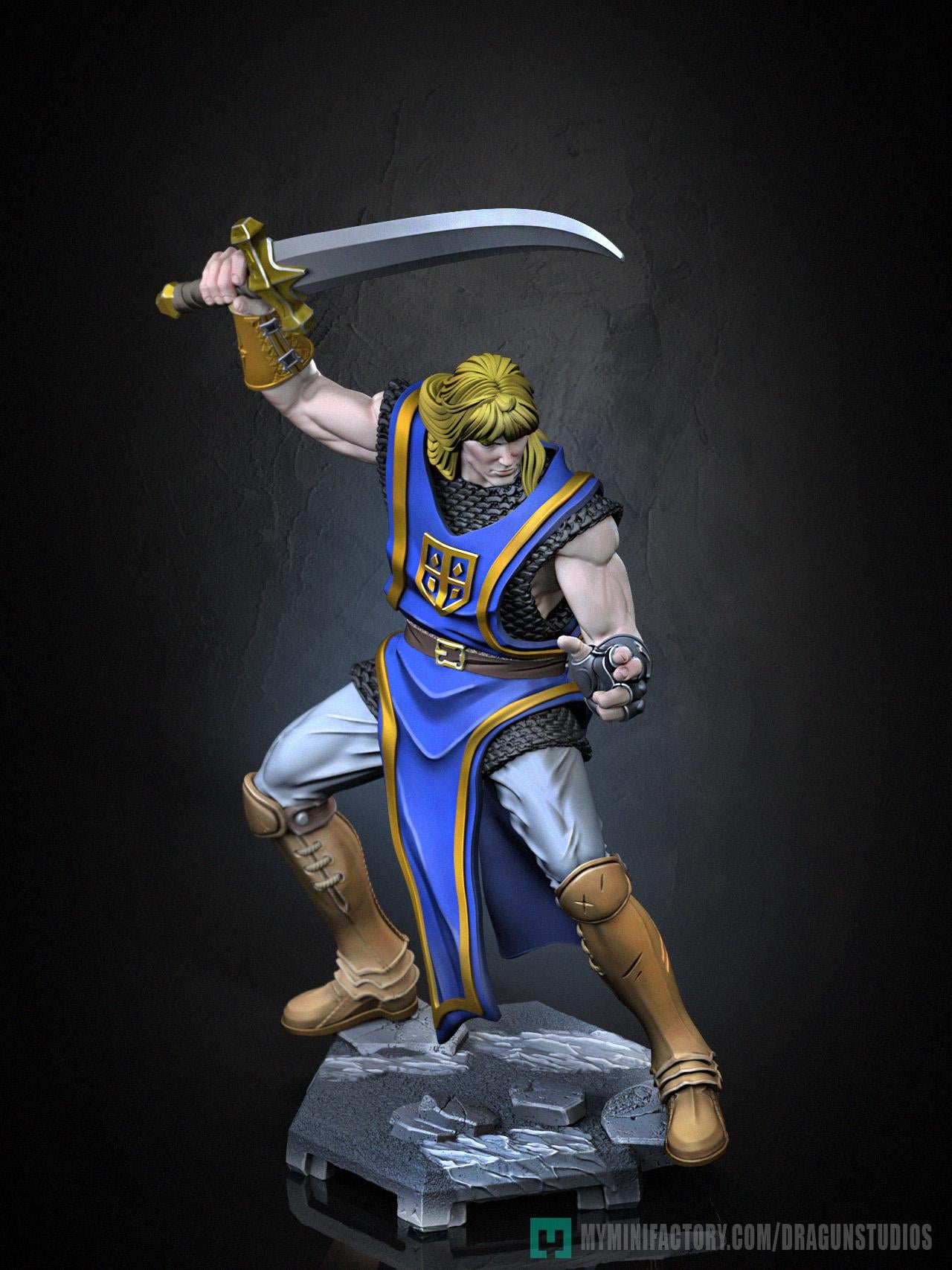 Lancelot Miniature - 28mm / 32mm / 36mm / 75mm - DraGun Studios - Resin Printed Figurine for D&D, TTRPGs, and Board Games