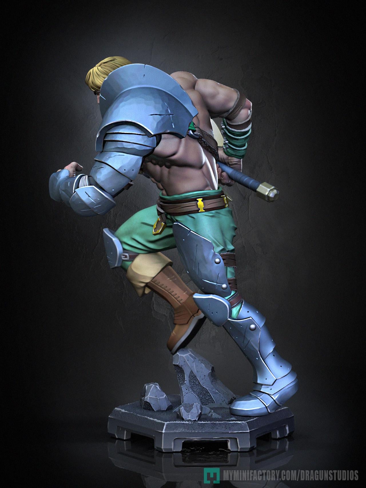 Perceval v2 Miniature - 28mm / 32mm / 36mm / 75mm - DraGun Studios - Resin Printed Figurine for D&D, TTRPGs, and Board Games