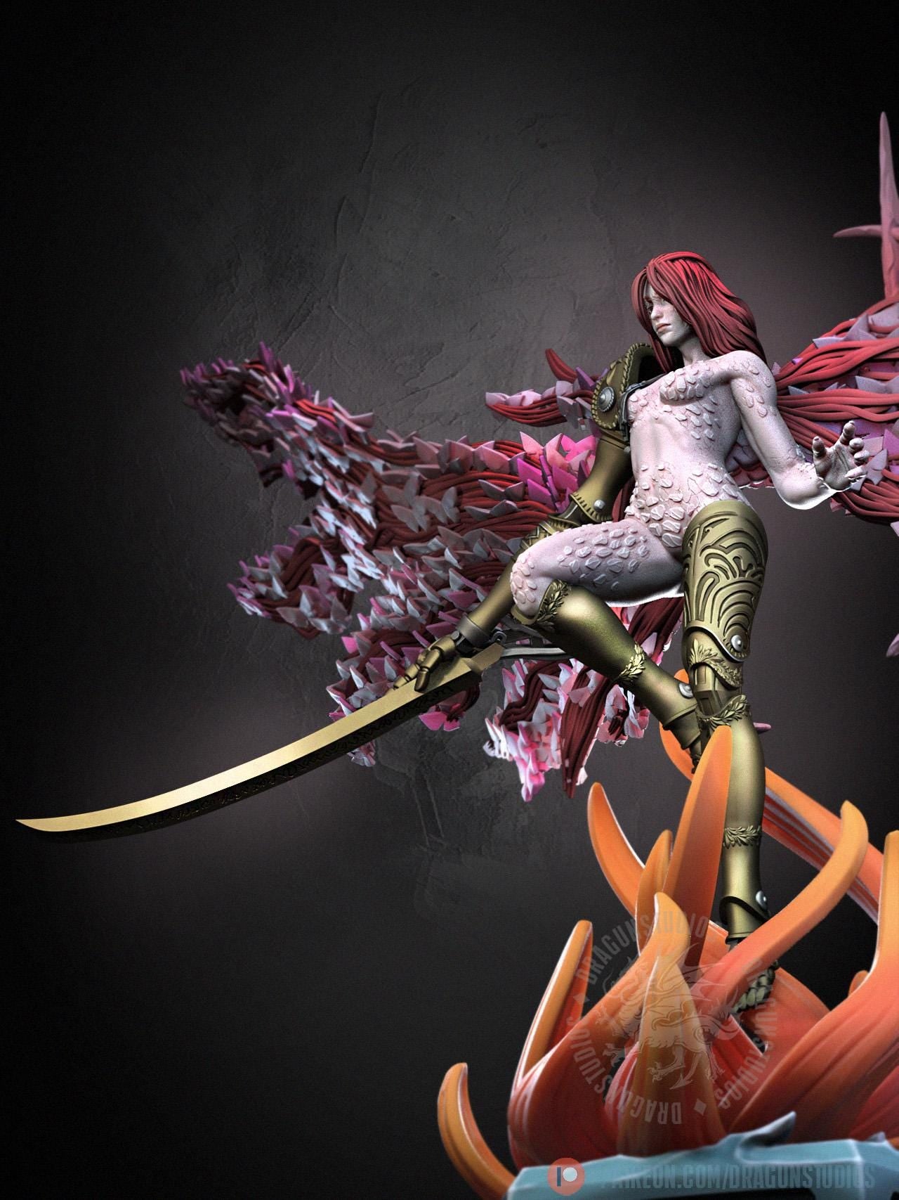 Goddess of Ruin Miniature - 127mm Height - DraGun Studios - Resin Printed Figurine for D&D, TTRPGs, and Board Games