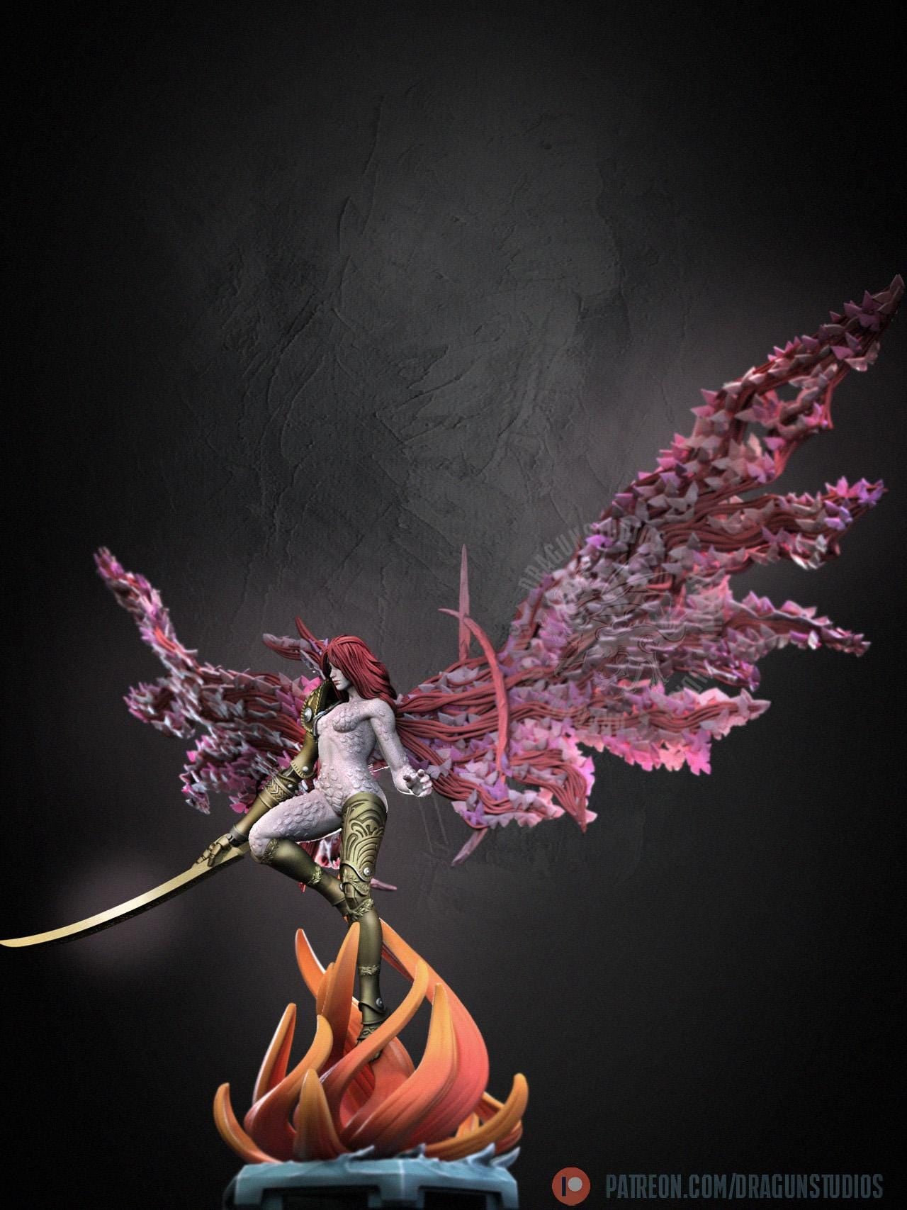 Goddess of Ruin Miniature - 127mm Height - DraGun Studios - Resin Printed Figurine for D&D, TTRPGs, and Board Games
