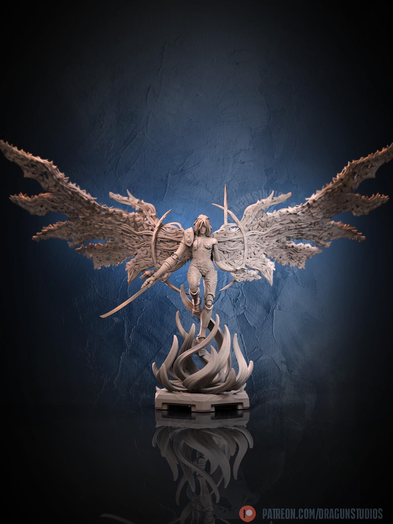 Goddess of Ruin Miniature - 127mm Height - DraGun Studios - Resin Printed Figurine for D&D, TTRPGs, and Board Games