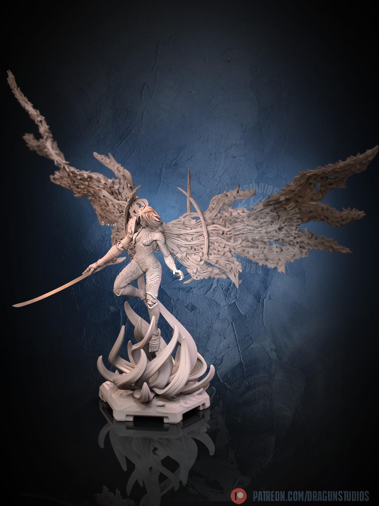 Goddess of Ruin Miniature - 127mm Height - DraGun Studios - Resin Printed Figurine for D&D, TTRPGs, and Board Games