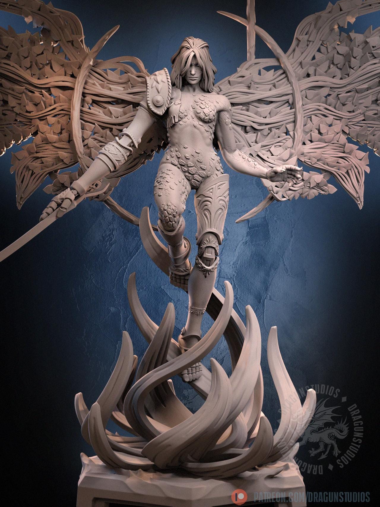 Goddess of Ruin Miniature - 127mm Height - DraGun Studios - Resin Printed Figurine for D&D, TTRPGs, and Board Games