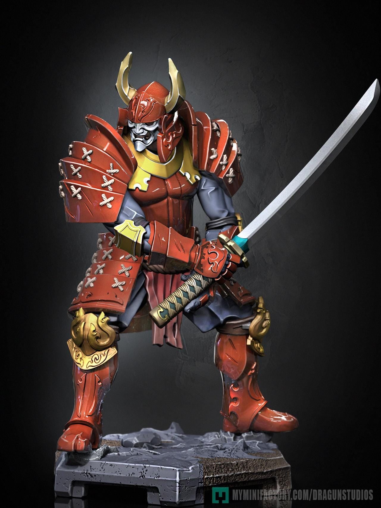 Muramasa Miniature - 50mm / 75mm - DraGun Studios - Resin Printed Figurine for D&D, TTRPGs, and Board Games
