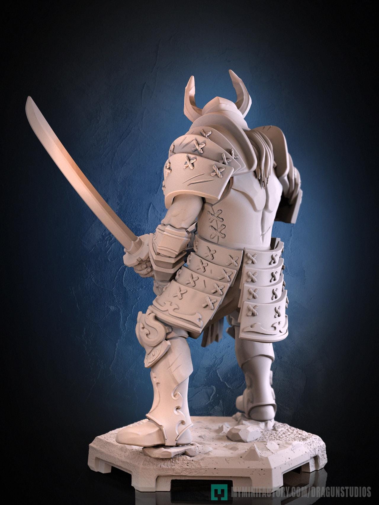 Muramasa Miniature - 50mm / 75mm - DraGun Studios - Resin Printed Figurine for D&D, TTRPGs, and Board Games
