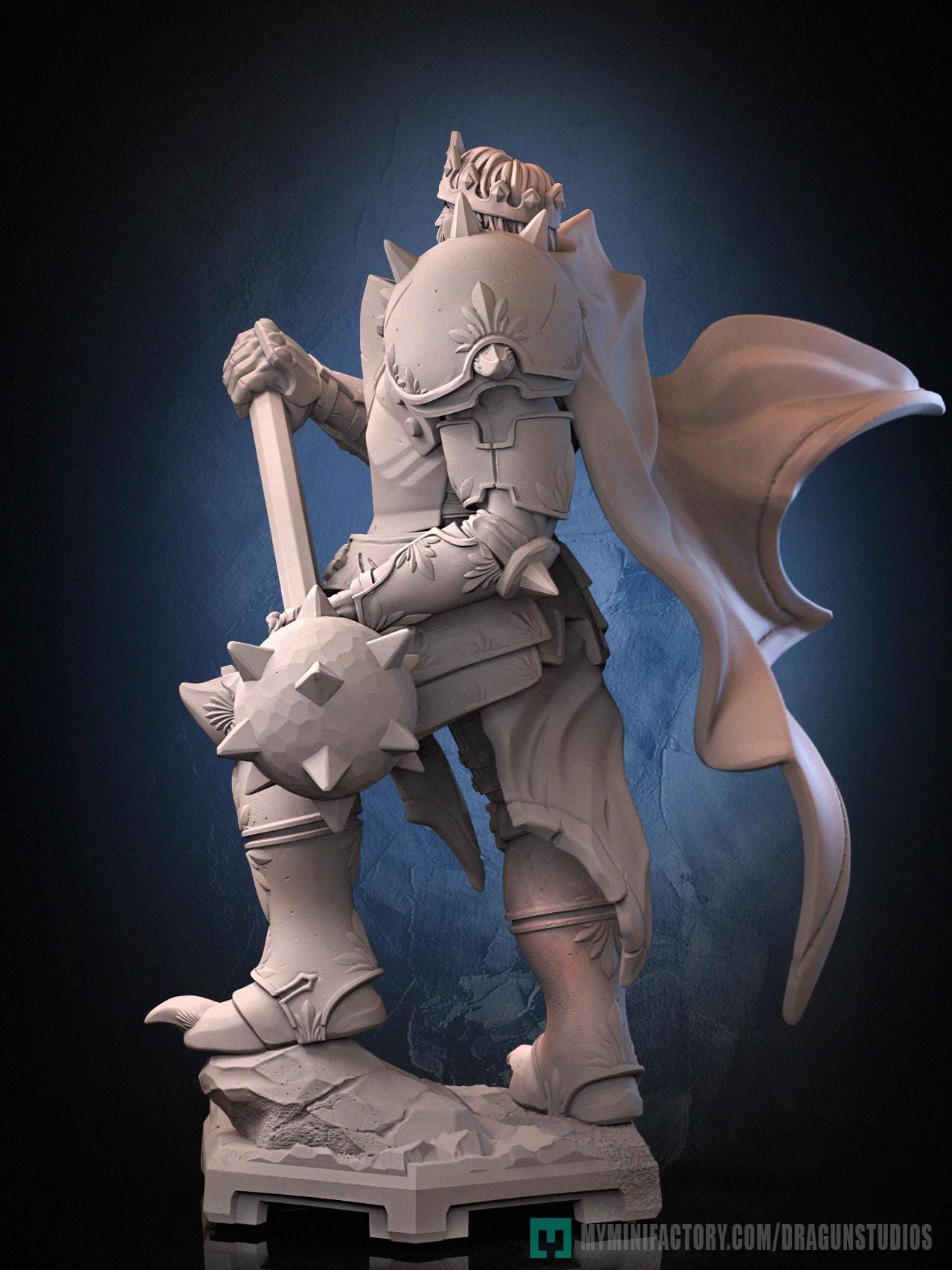 Silver Emperor Miniature - 52mm / 69mm - DraGun Studios - Resin Printed Figurine for D&D, TTRPGs, and Board Games
