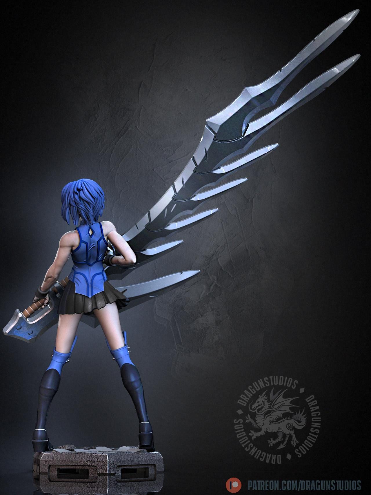 Executor Senpai - 28mm / 32mm / 36mm / 75mm - DraGun Studios - Resin Printed Figurine for D&D, TTRPGs, and Board Games