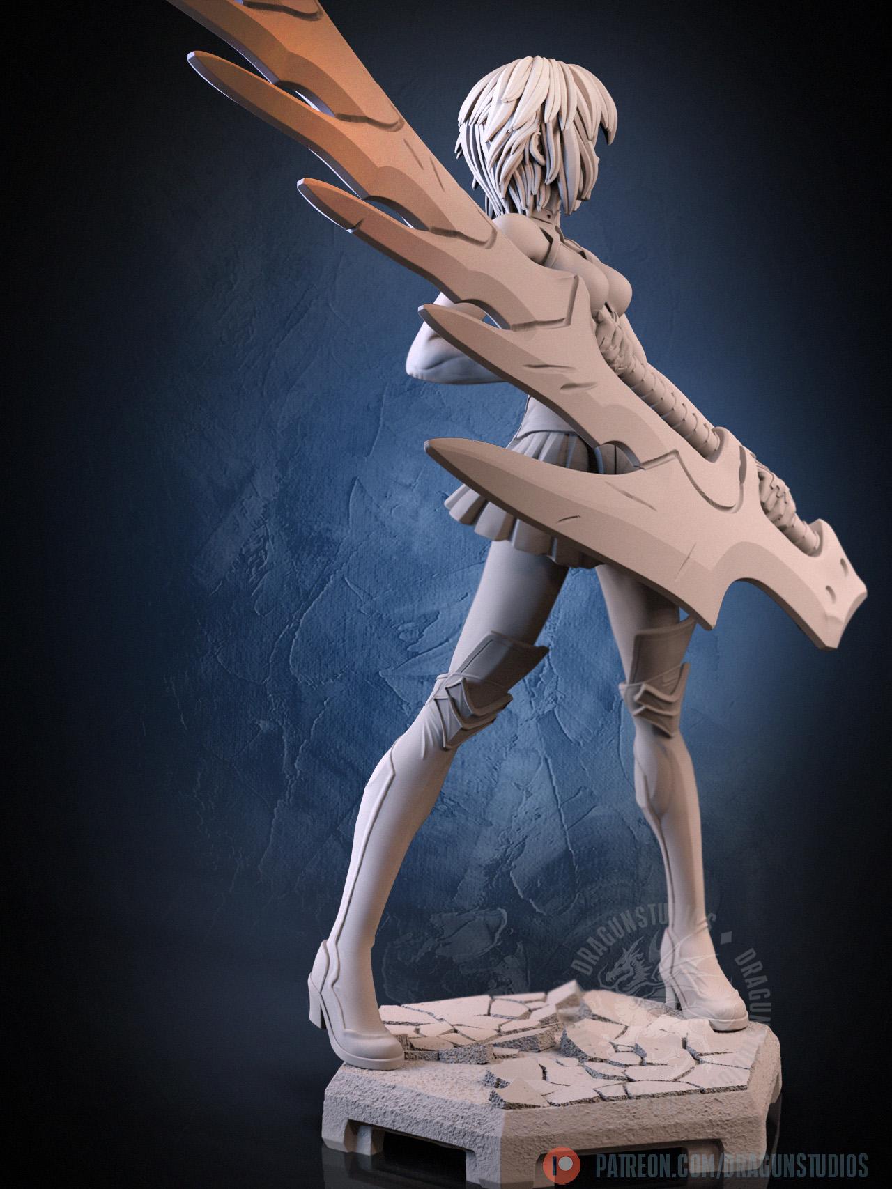 Executor Senpai - 28mm / 32mm / 36mm / 75mm - DraGun Studios - Resin Printed Figurine for D&D, TTRPGs, and Board Games