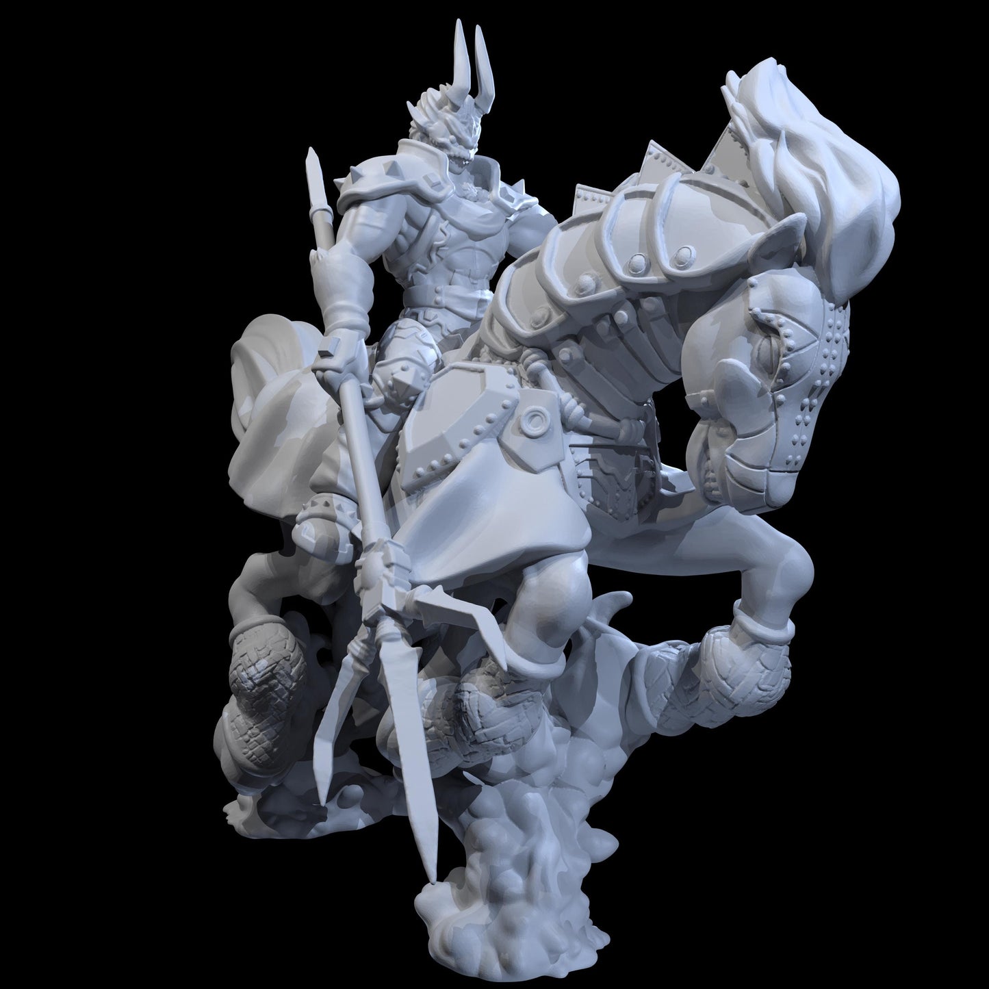 Phantom Steed Miniature - 28mm / 32mm / 36mm / 75mm - Irnkman's Minis - Resin Printed Figure for D&D, TTRPGs, and Board Games