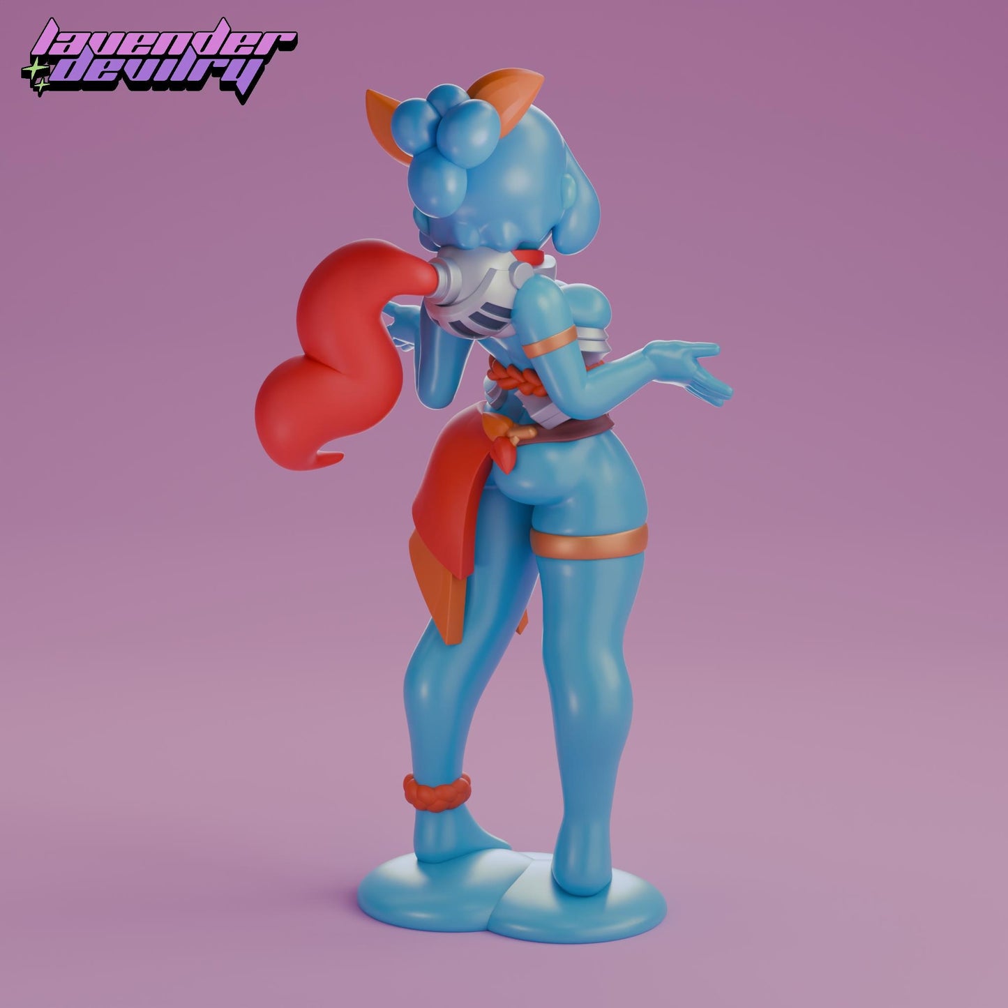 Slime Girl Slemma Miniature - 28mm / 32mm / 36mm / 75mm - Lavender Devilry - Unpainted Resin Printed Figure for D&D, TTRPGs and Board Games