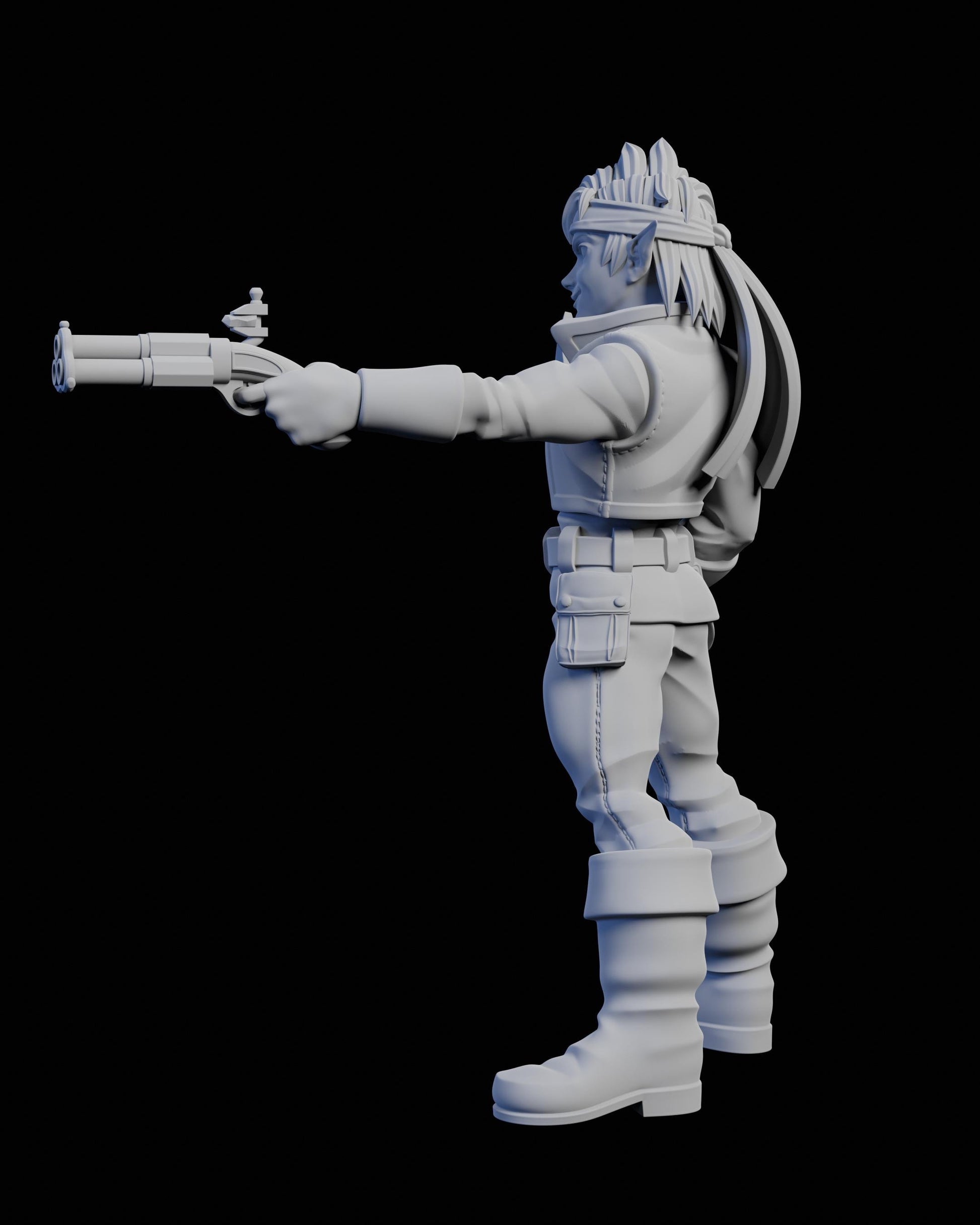 Elf Bandit Felix Miniature - 28mm / 32mm / 36mm / 75mm - Ethan Savage Studios - Unpainted Resin Printed Figure for TTRPGs and Board Games