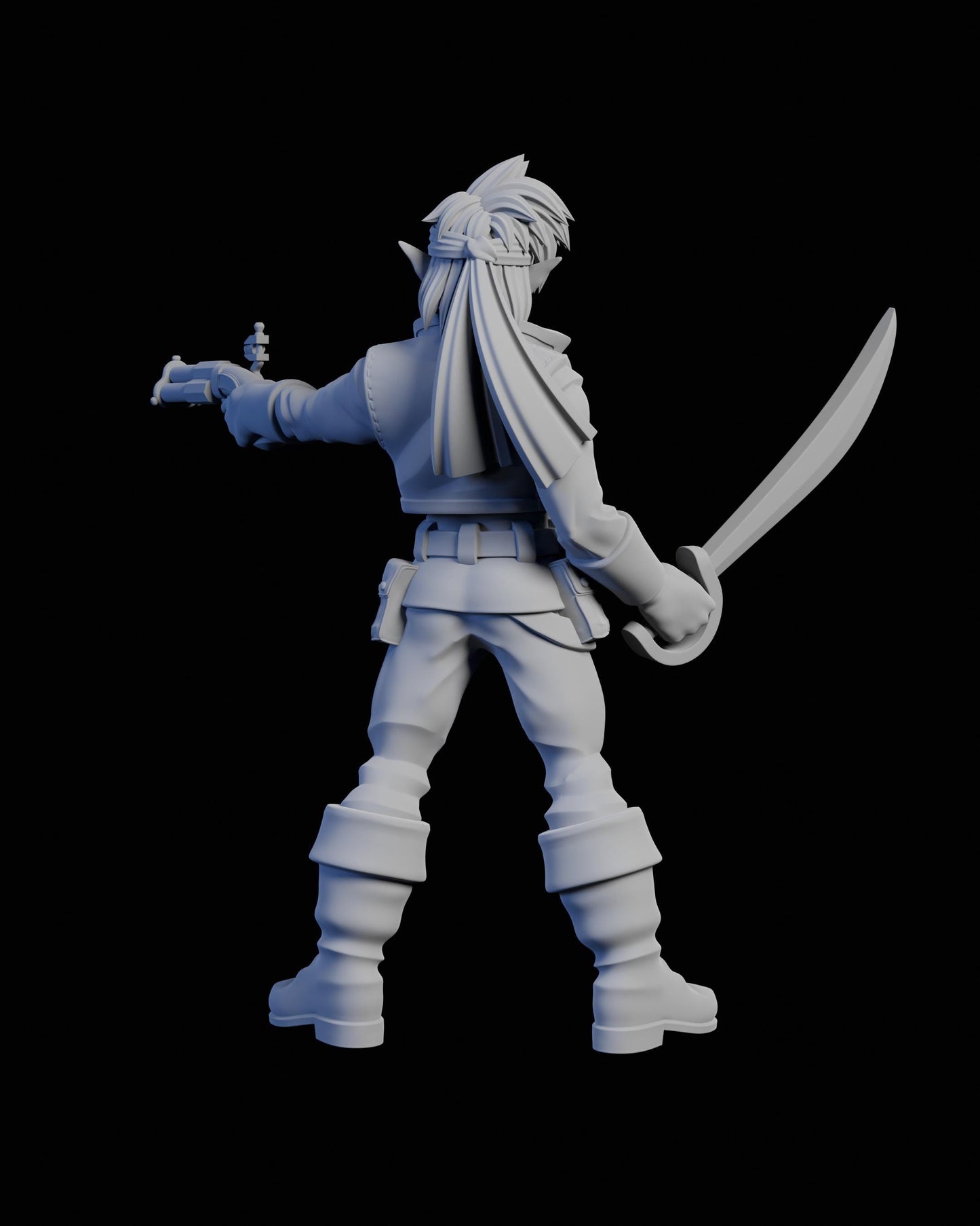 Elf Bandit Felix Miniature - 28mm / 32mm / 36mm / 75mm - Ethan Savage Studios - Unpainted Resin Printed Figure for TTRPGs and Board Games