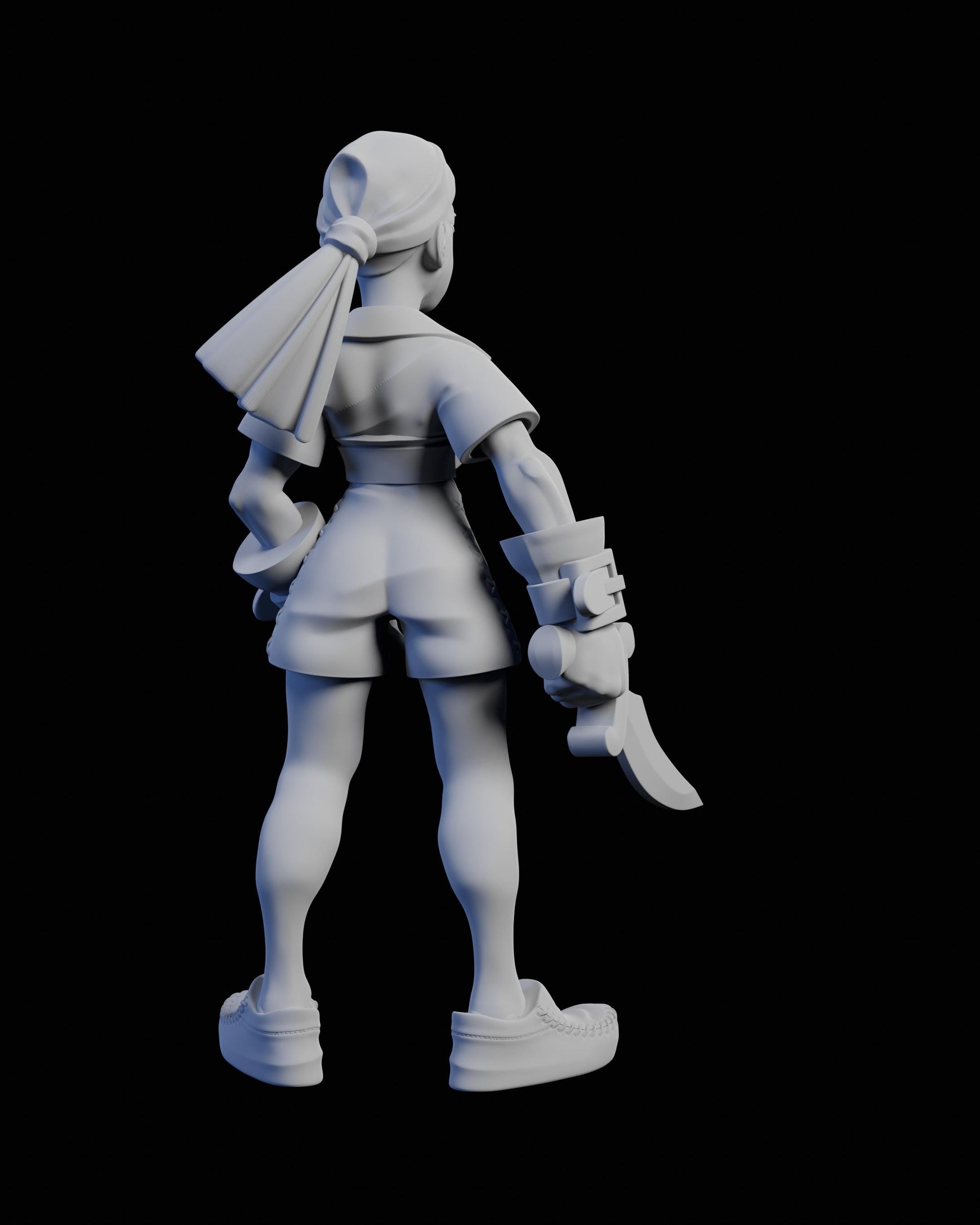Female Thief Miniature - 28mm / 32mm / 36mm / 75mm - Ethan Savage Studios - Unpainted Resin Printed Figure for TTRPGs and Board Games