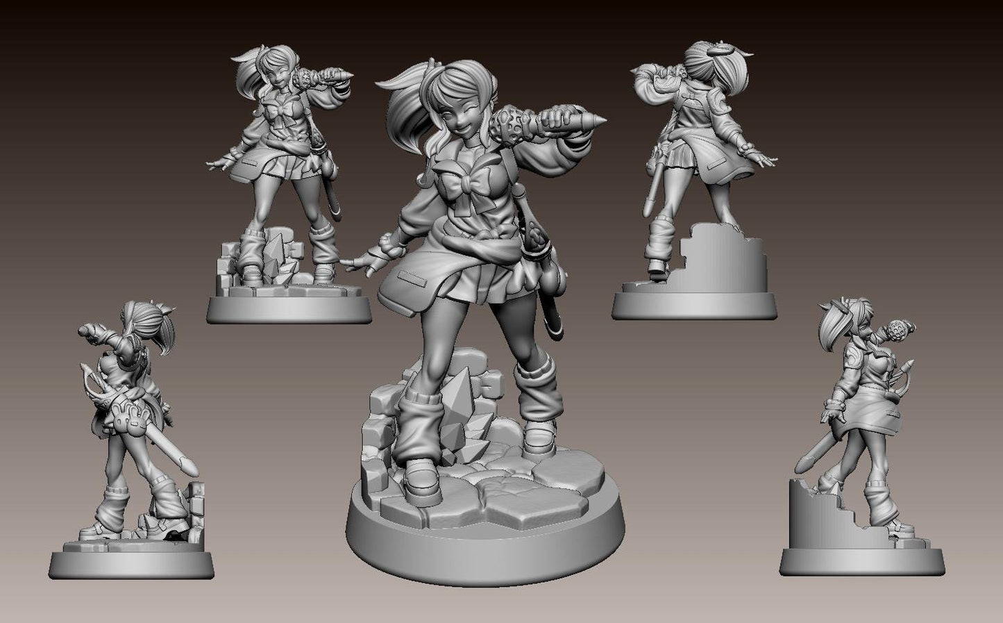 ASD Rion Miniature - 28mm / 32mm / 36mm - LPOMC - Unpainted Resin Printed Figure for D&D, TTRPGs, and Board Games