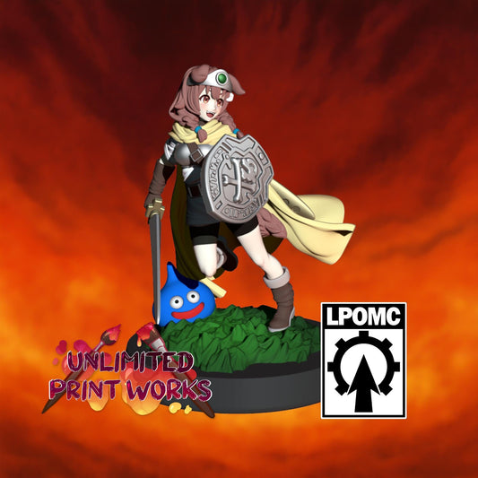 Hero Doggy Miniature - 28mm / 32mm / 36mm / 75mm - LPOMC - Unpainted Resin Printed Figure for D&D, TTRPGs, and Board Games