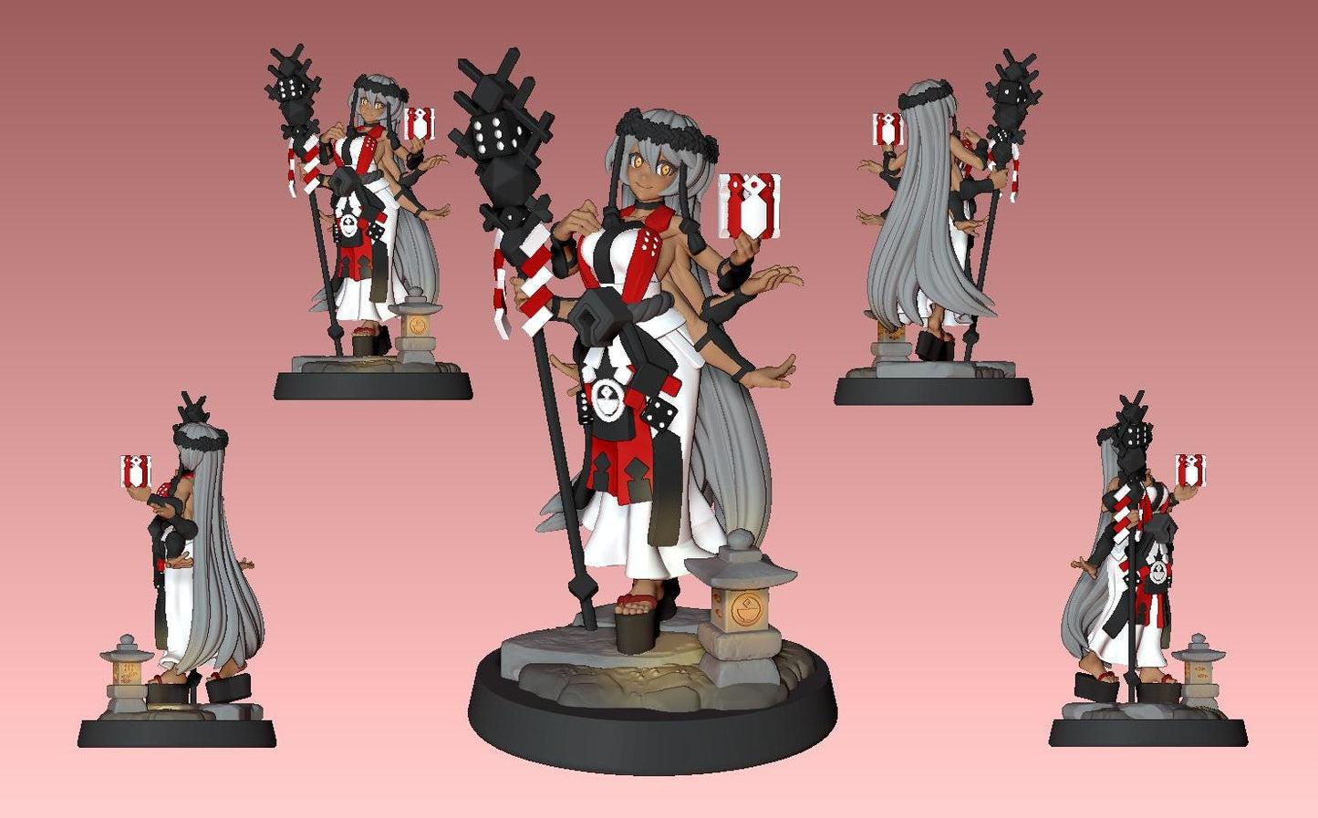 Dice Clan Miniature (4 Variations) - 28mm / 32mm / 36mm - LPOMC - Resin Printed Figure for D&D, TTRPGs, and Board Games