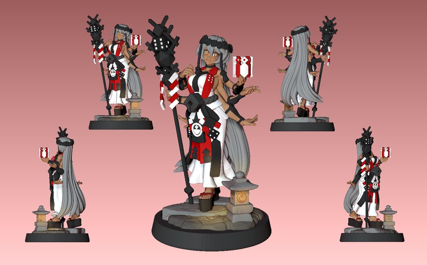 Dice Clan Miniature (4 Variations) - 28mm / 32mm / 36mm - LPOMC - Resin Printed Figure for D&D, TTRPGs, and Board Games