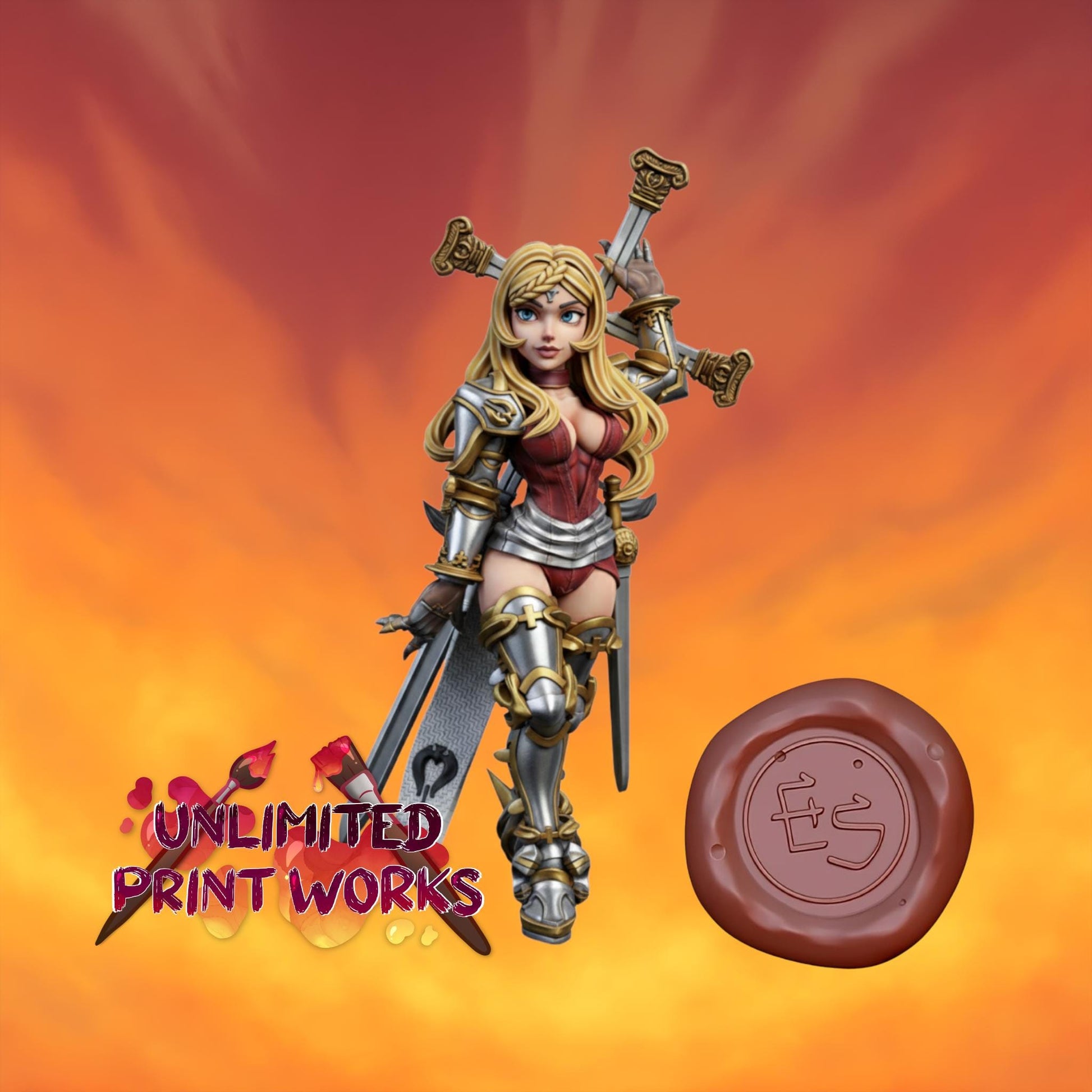 Ruler V Miniature - 28mm / 32mm / 36mm / 75mm - Ethan Savage Studios - Unpainted Resin Printed Figure for D&D, TTRPGs, and Board Games