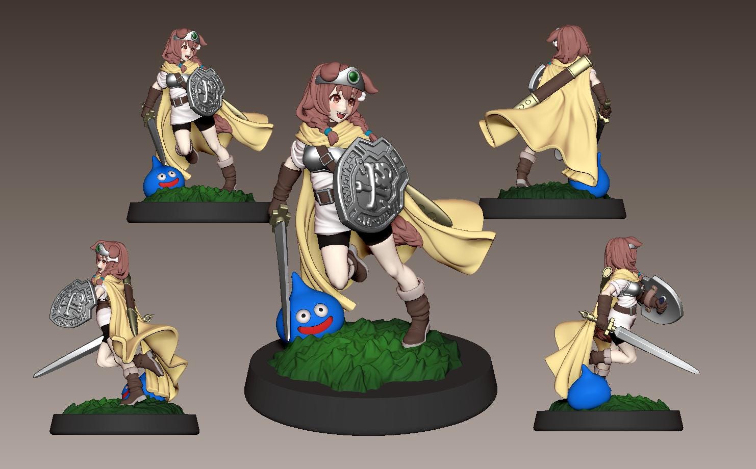 Hero Doggy Miniature - 28mm / 32mm / 36mm / 75mm - LPOMC - Unpainted Resin Printed Figure for D&D, TTRPGs, and Board Games