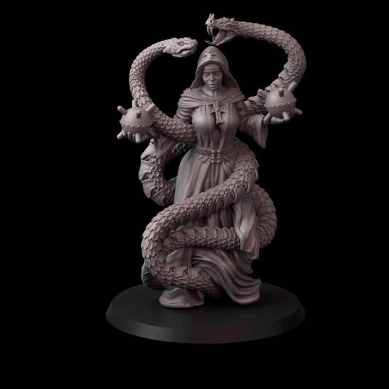 Fina's Saints Miniatures - 28mm / 32mm / 36mm / 75mm - Crosslances - Unpainted Resin Printed Figure for TTRPGs and Wargaming